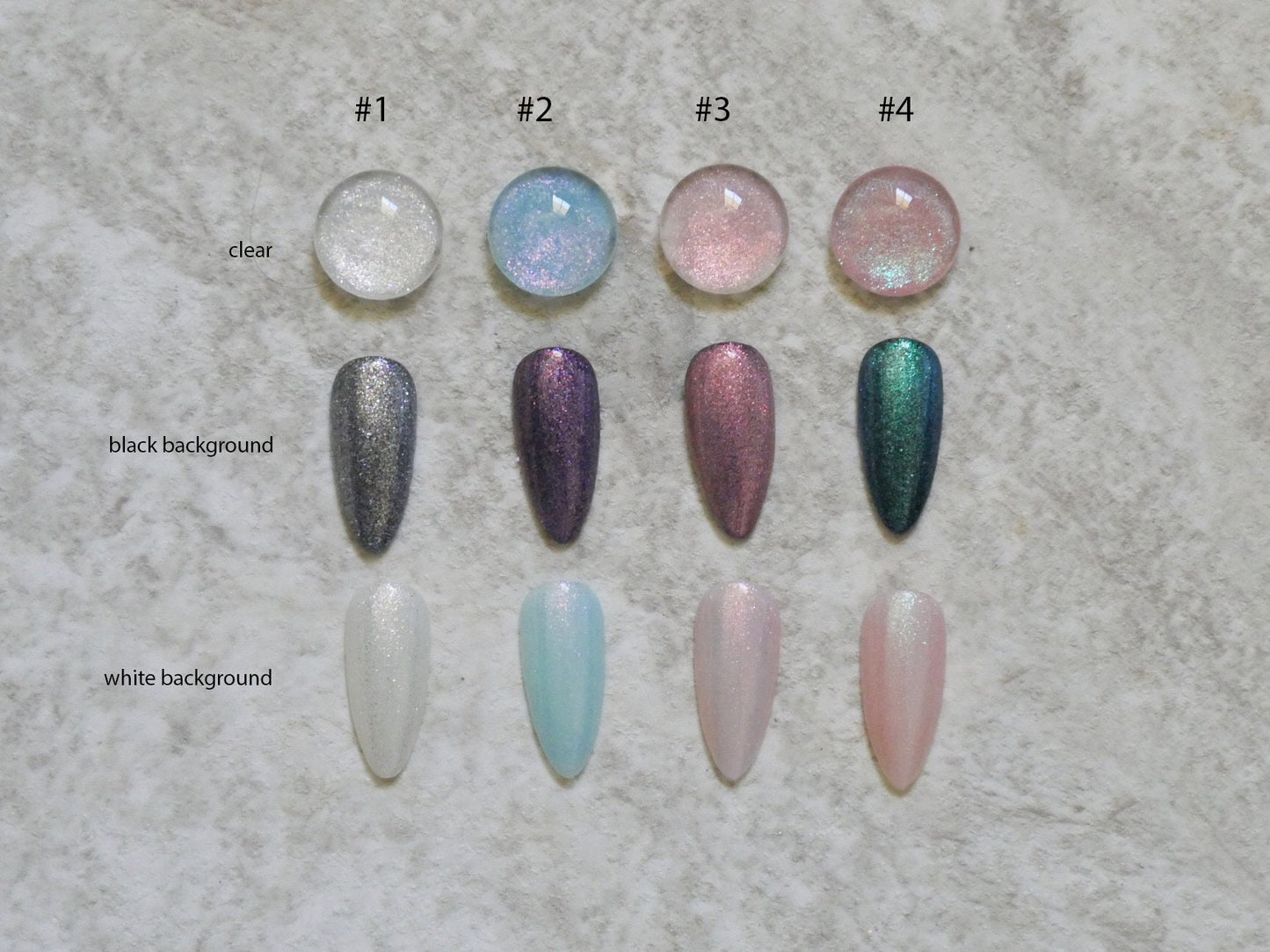 15ml Mermaid Iridescent Pearlescent Glittery Nail Gel Polish