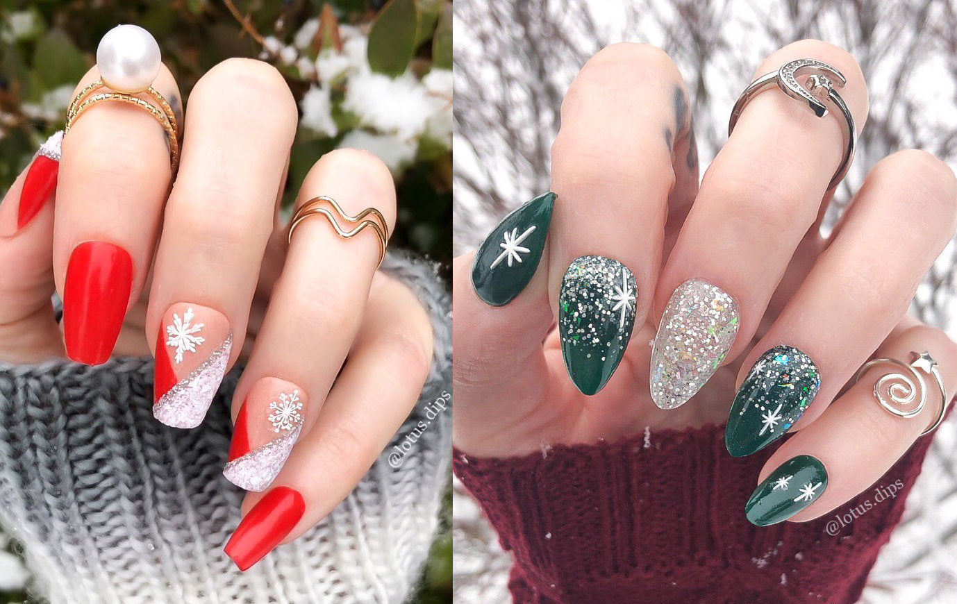 35 Dark Green Nail Ideas for Fall and Winter Manicures