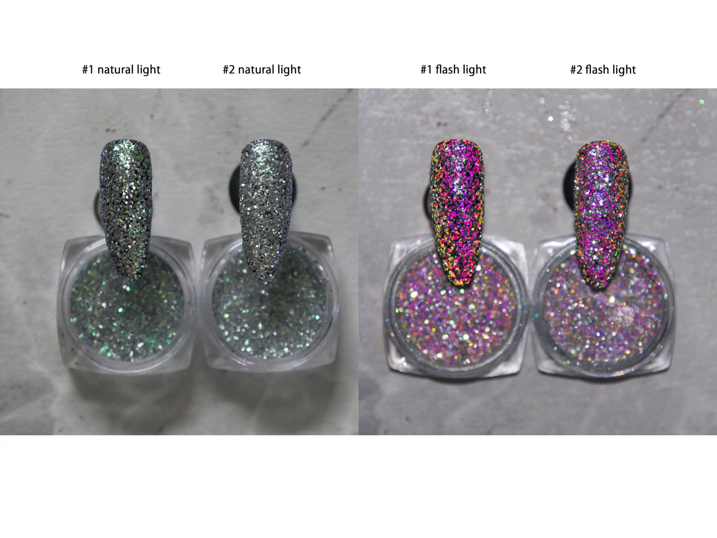 Reflective Dazzle Sparkle Glitters for nail design