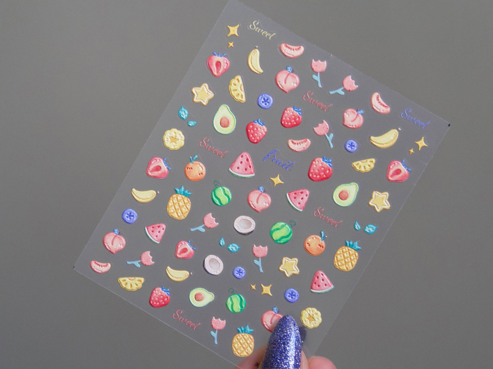 Kawaii Tropical Fruit Nail sticker