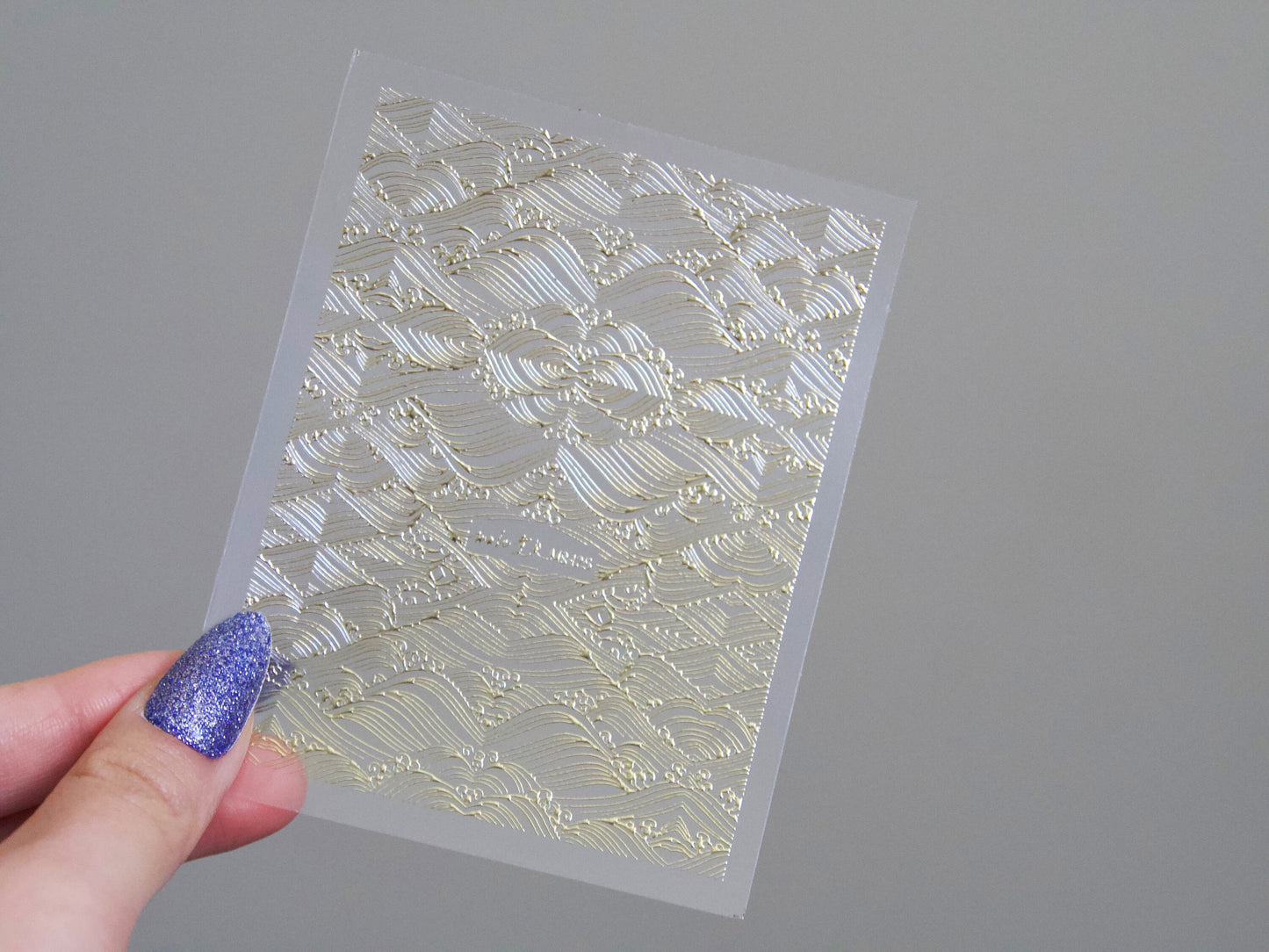 Japanese style Gilding Wave Nail Sticker