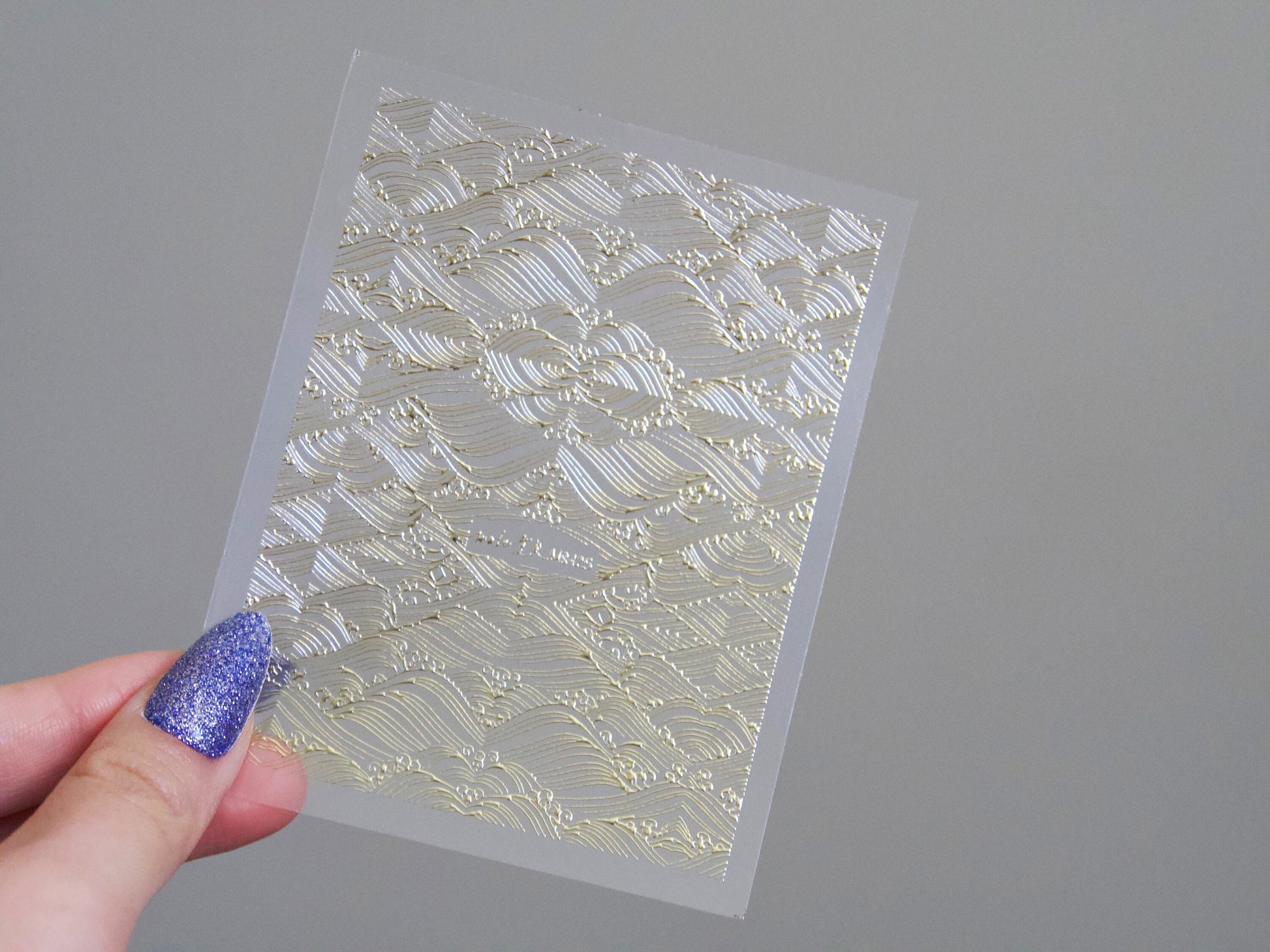 Japanese style Gilding Wave Nail Sticker