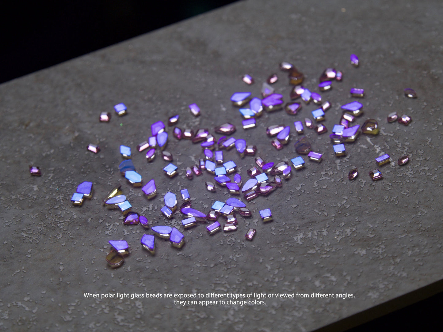 100pcs Pink Polar Light Crystals/ Nail Jewelry Crystal set/ Aurora Refract nail art rhinestones/Glass Jelly Geometrical nail decals