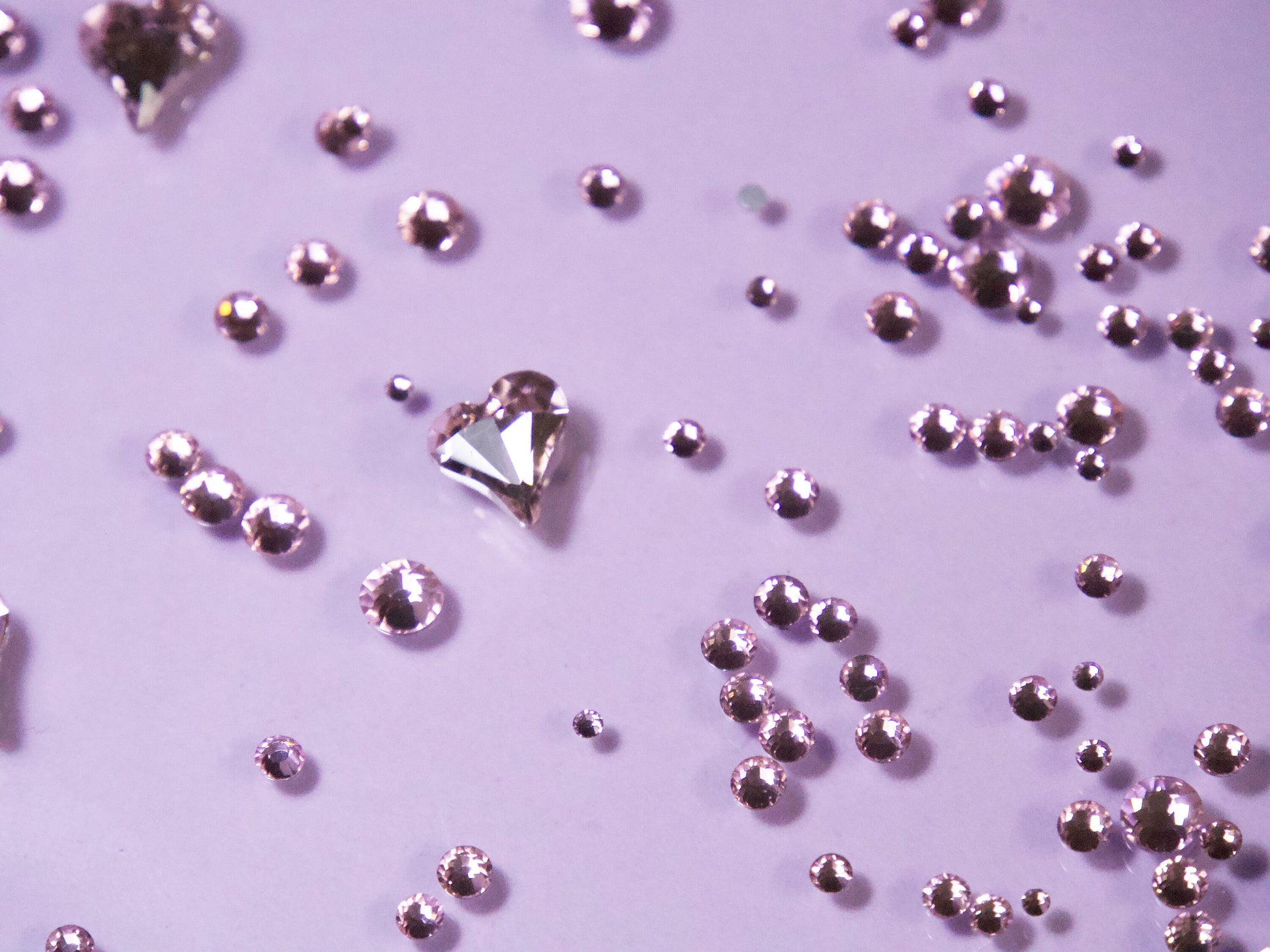 Heart Nail Rhinestones For Nails Art Decorations / multi size mixed nail art decal/ Valentines nails Decoration 3D Gems Stud Charm Crystals