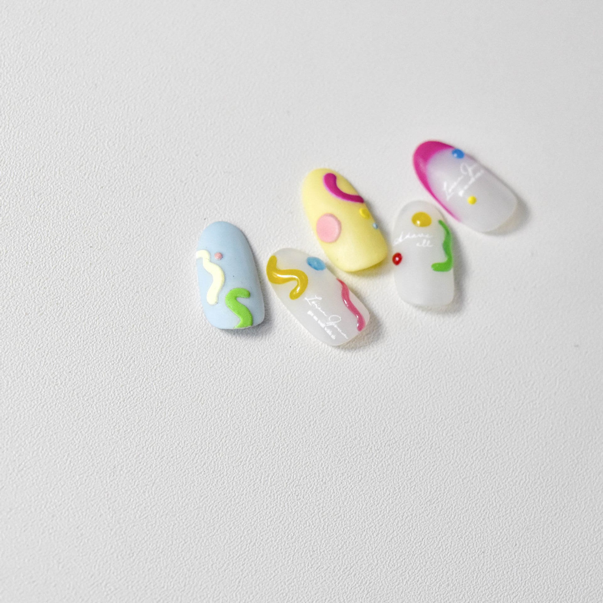 Colorful Button-shaped Chocolates Bean Nails Sticker/ M&M 3D Delightful Doodles Peel off Stickers/ Summer Sweetness Nail Decals
