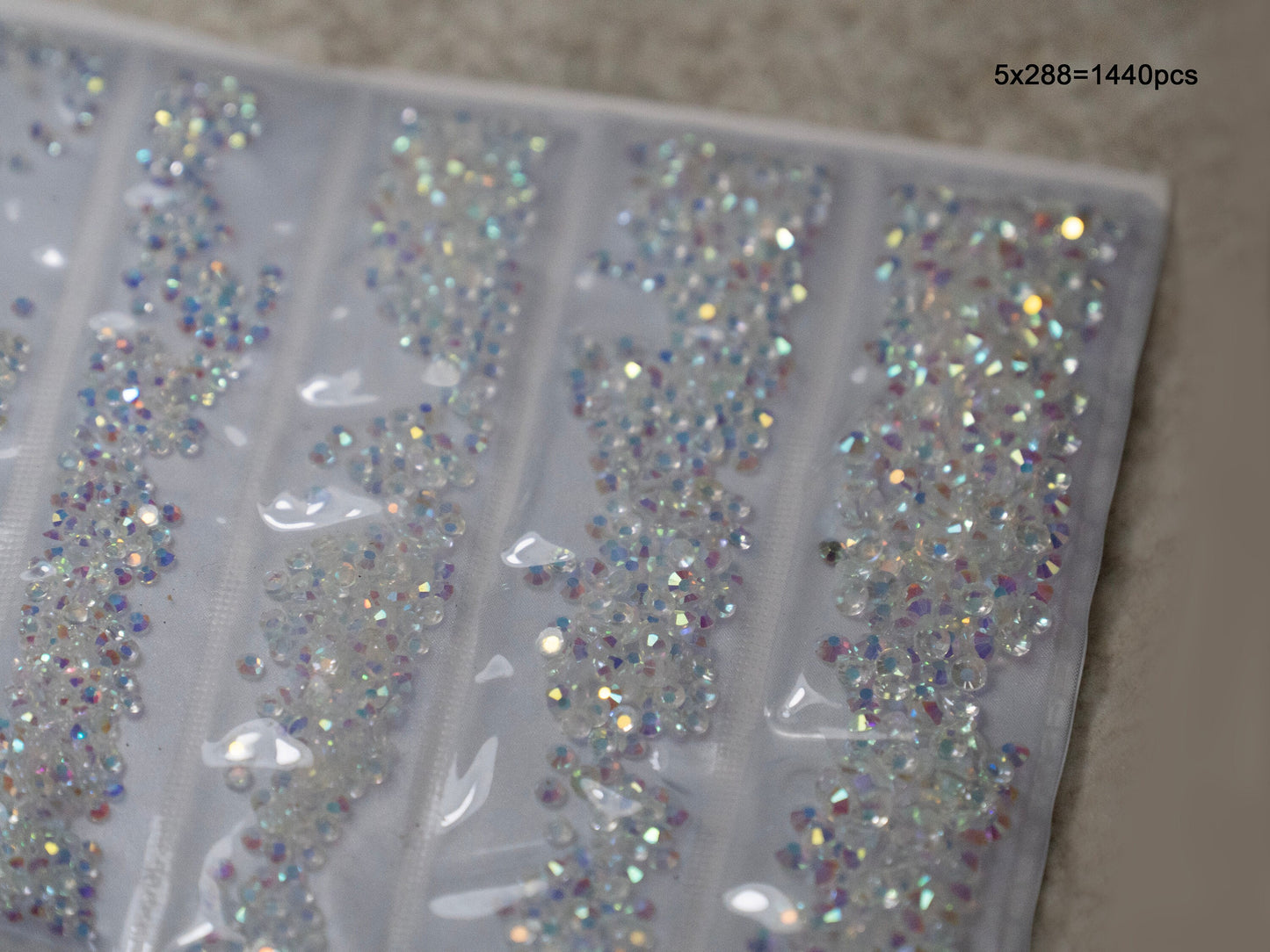 1440ct Non-hotfix CLear Flatback Rhinestones/ Glass Nail Rhinestone For Nails Art Decals / #3-#8 Small size Studs Resin Crafts supply