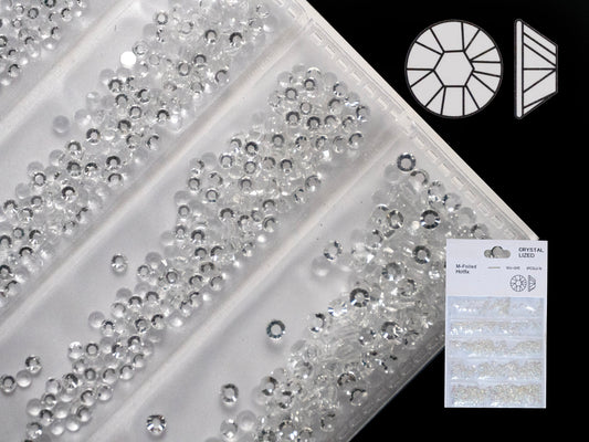 1440ct Non-hotfix CLear Flatback Rhinestones/ Glass Nail Rhinestone For Nails Art Decals / #3-#8 Small size Studs Resin Crafts supply