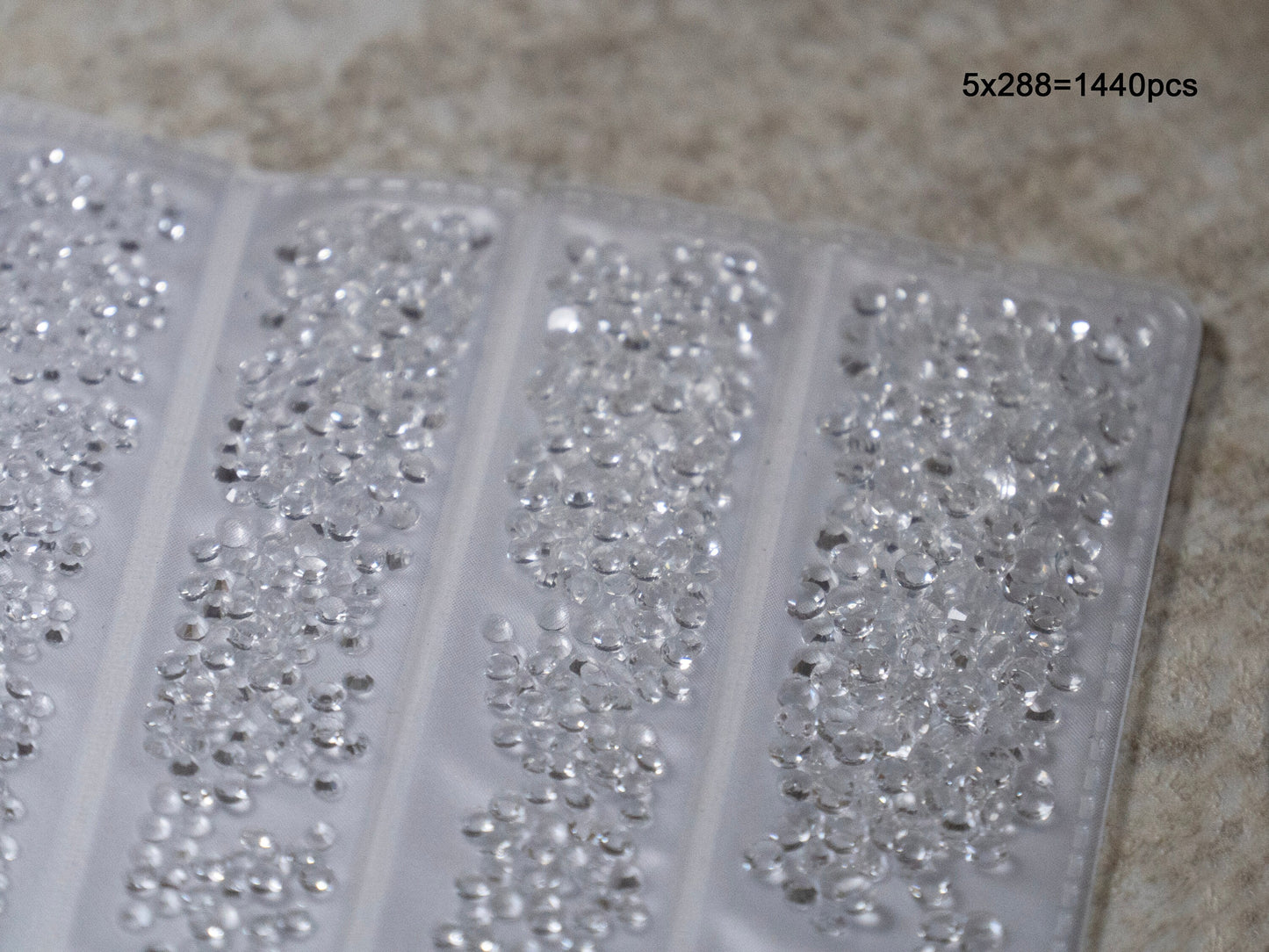 1440ct Non-hotfix CLear Flatback Rhinestones/ Glass Nail Rhinestone For Nails Art Decals / #3-#8 Small size Studs Resin Crafts supply