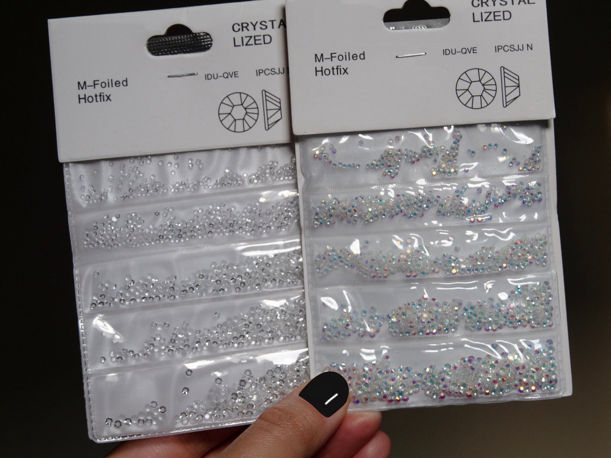 1440ct Non-hotfix CLear Flatback Rhinestones/ Glass Nail Rhinestone For Nails Art Decals / #3-#8 Small size Studs Resin Crafts supply