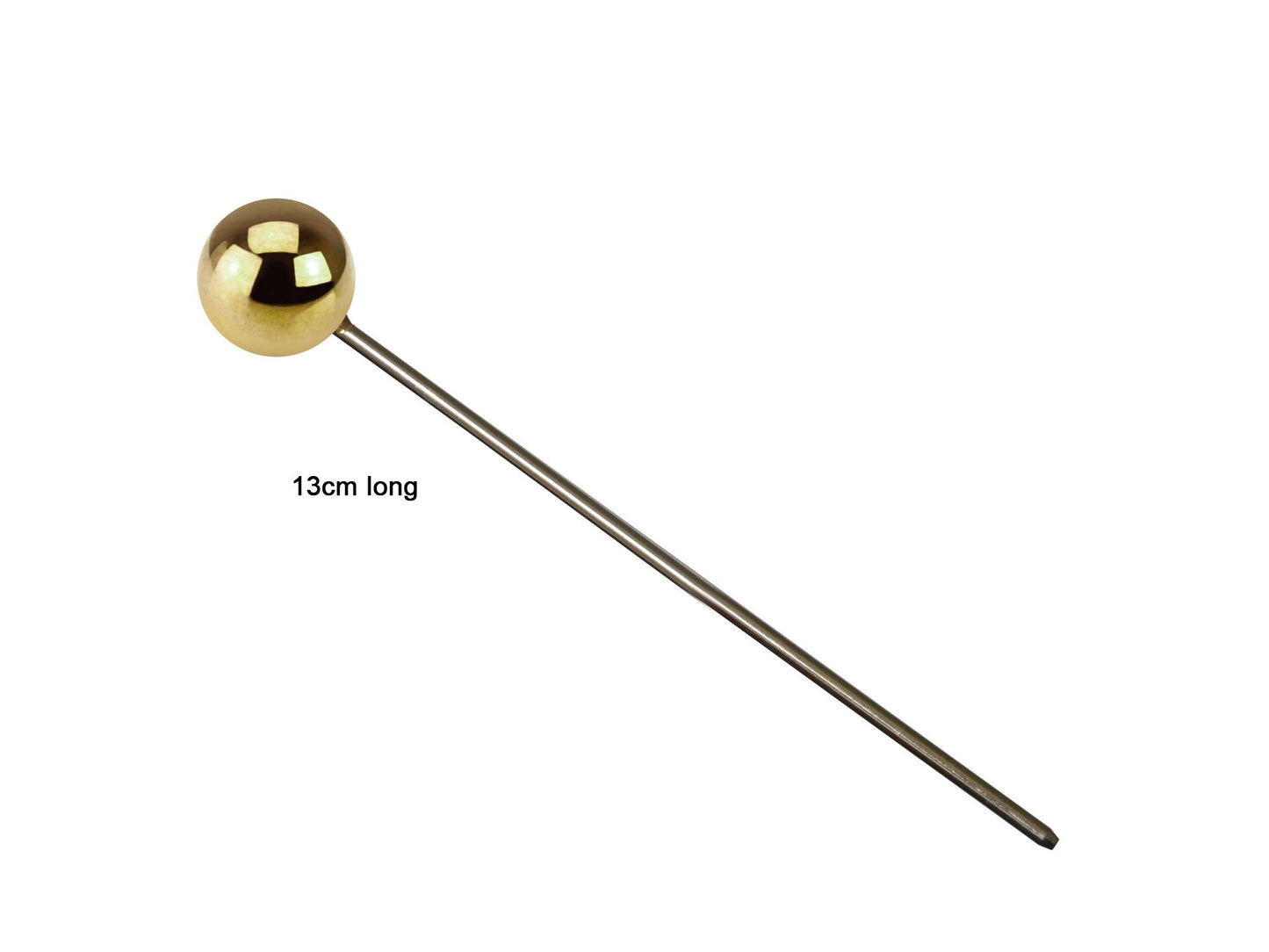 Gel Polish UV Resin Glitter Stirring Rod/ Gold Sphere Handle Stir Stick for Crafts, Color Mix, Blending Nail DIY Supply