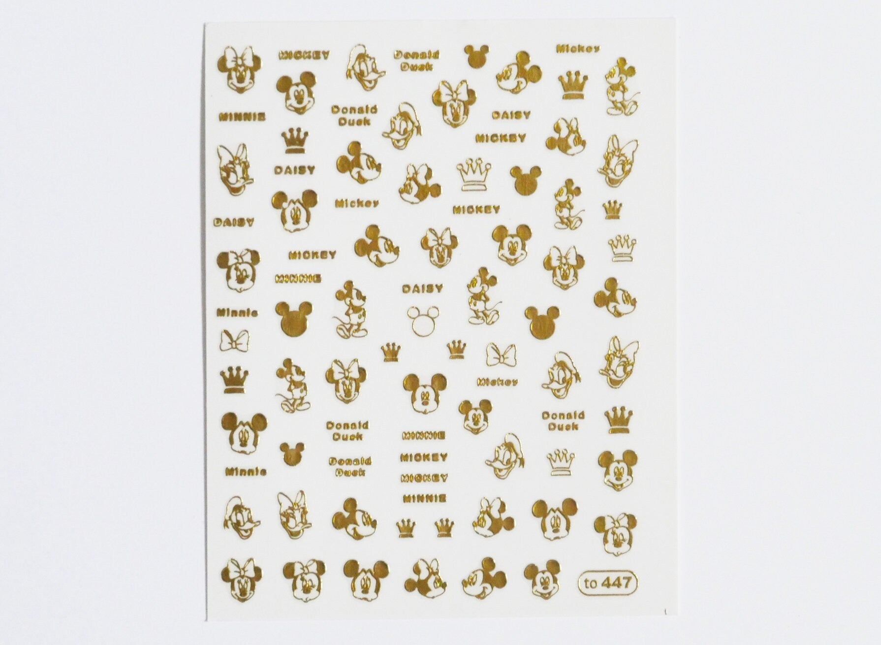 Disney Nail Art Decals Disney Princess Mickey Mouse Stickers Nail Art  Stickers Handmade DIY Nail Art