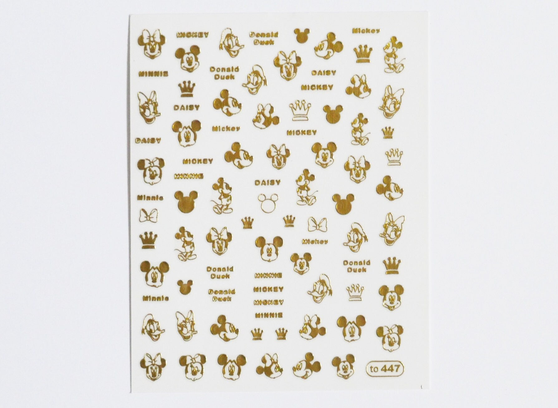 Mickey Mouse Minnie Mouse Nail Decals/Disney Theme nail sticker/Goofy 3D Nail Art Stickers Self Adhesive Decals/ Cartoon Miniature Appliques