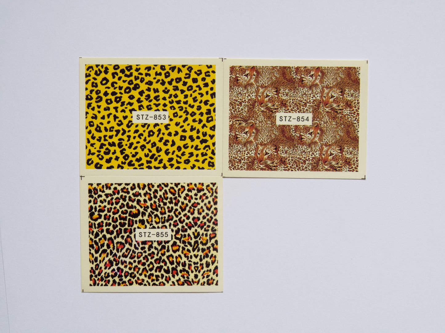 11pcs Leopard Print Nail Tattoo/ Animal Print Water transfer Nails Sticker/ Leopard Cheetah Nail Art Decal Sticker