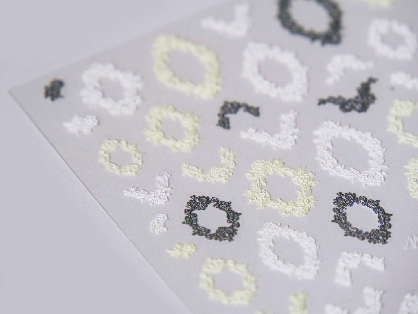 Micro-engraved Lace Photo Frame Sticker Nail Art