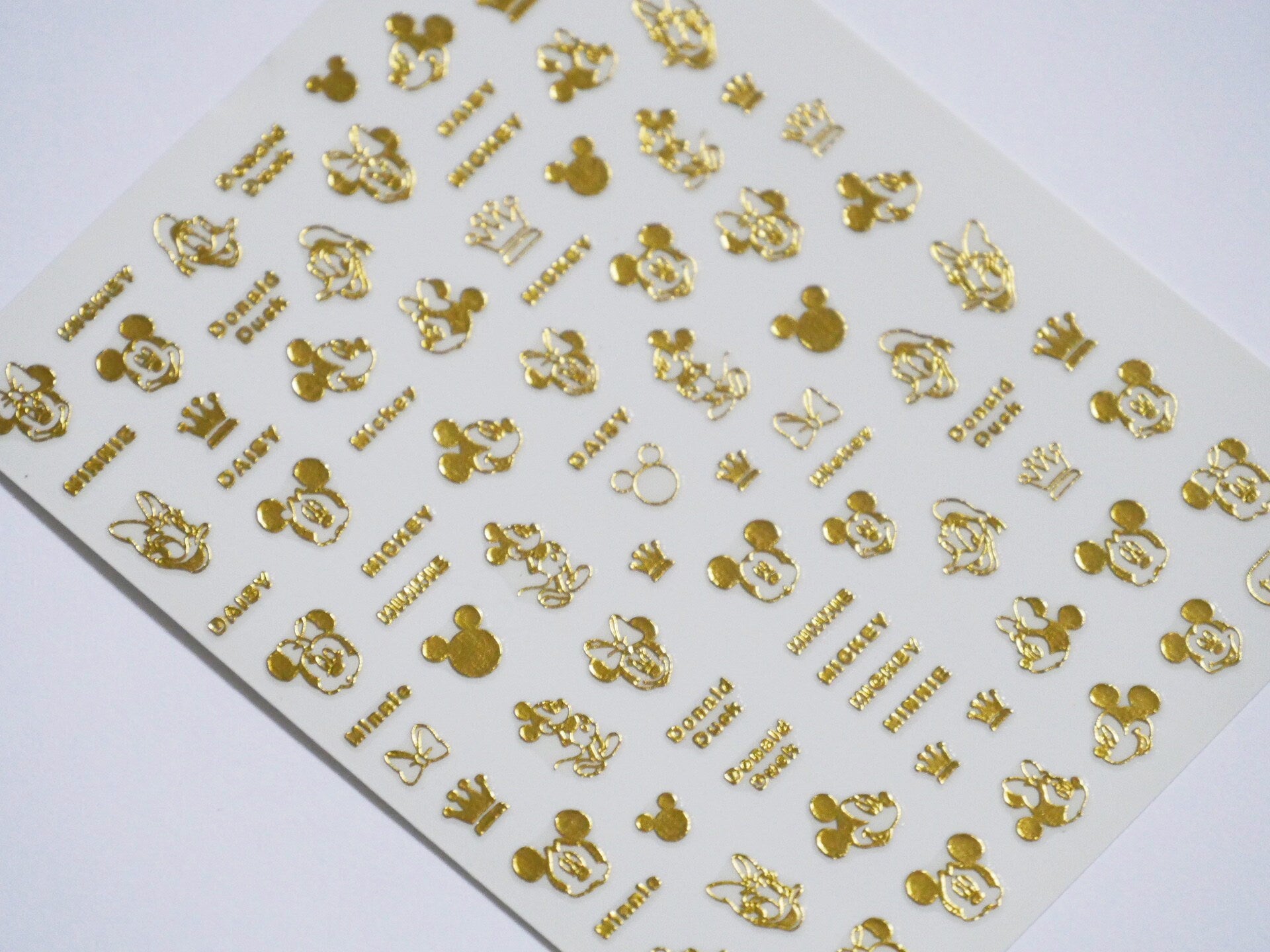 Mickey Mouse Minnie Mouse Nail Decals/Disney Theme nail sticker/Goofy 3D Nail Art Stickers Self Adhesive Decals/ Cartoon Miniature Appliques
