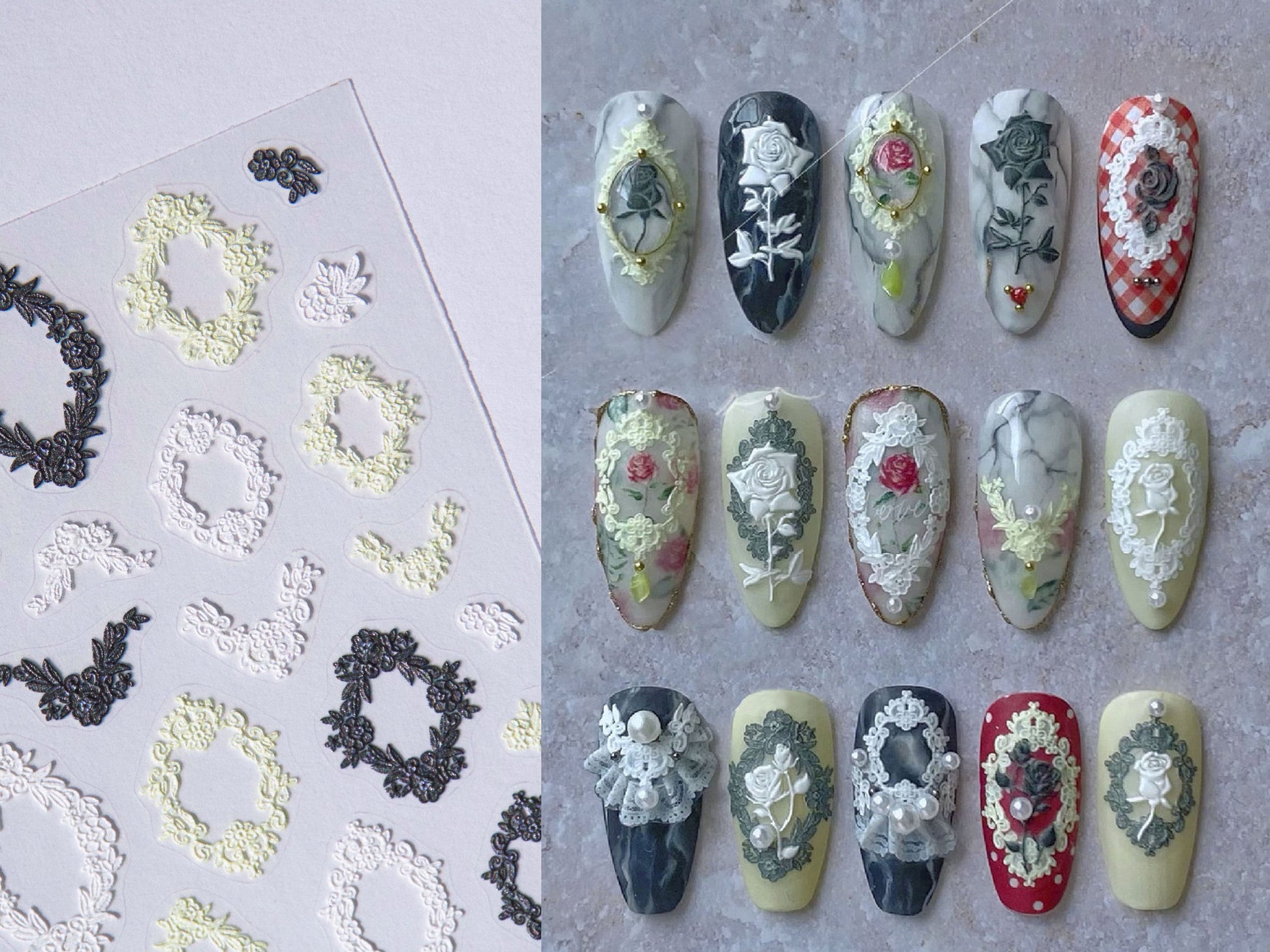 Elegant Simple Nail Frame Designs