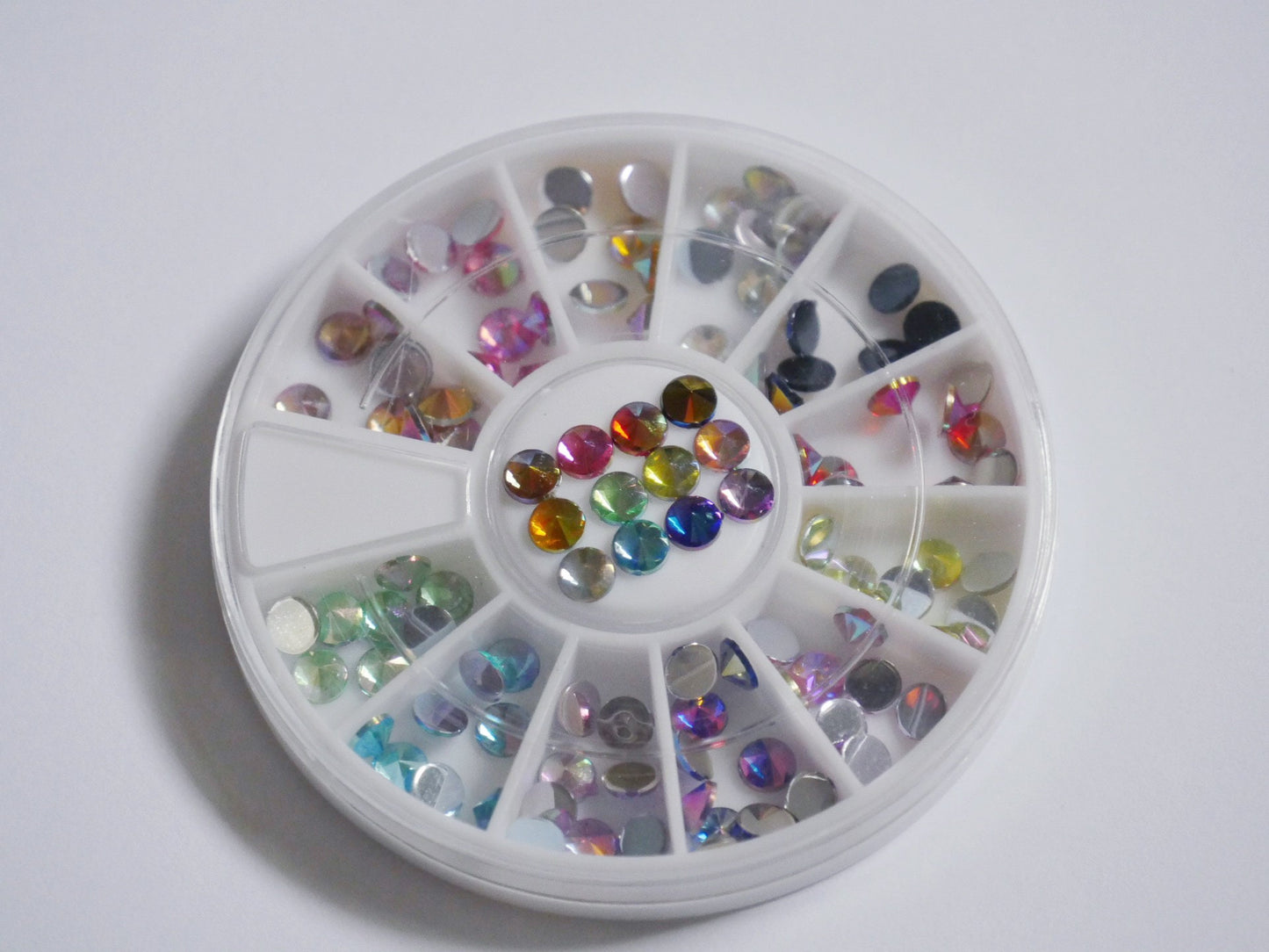 Clear & AB crystal Nail Rhinestones For Nails Art Decorations / Mixed multi size nail art decal/ Flat Back AB gem Decoration 3D Gems Studs
