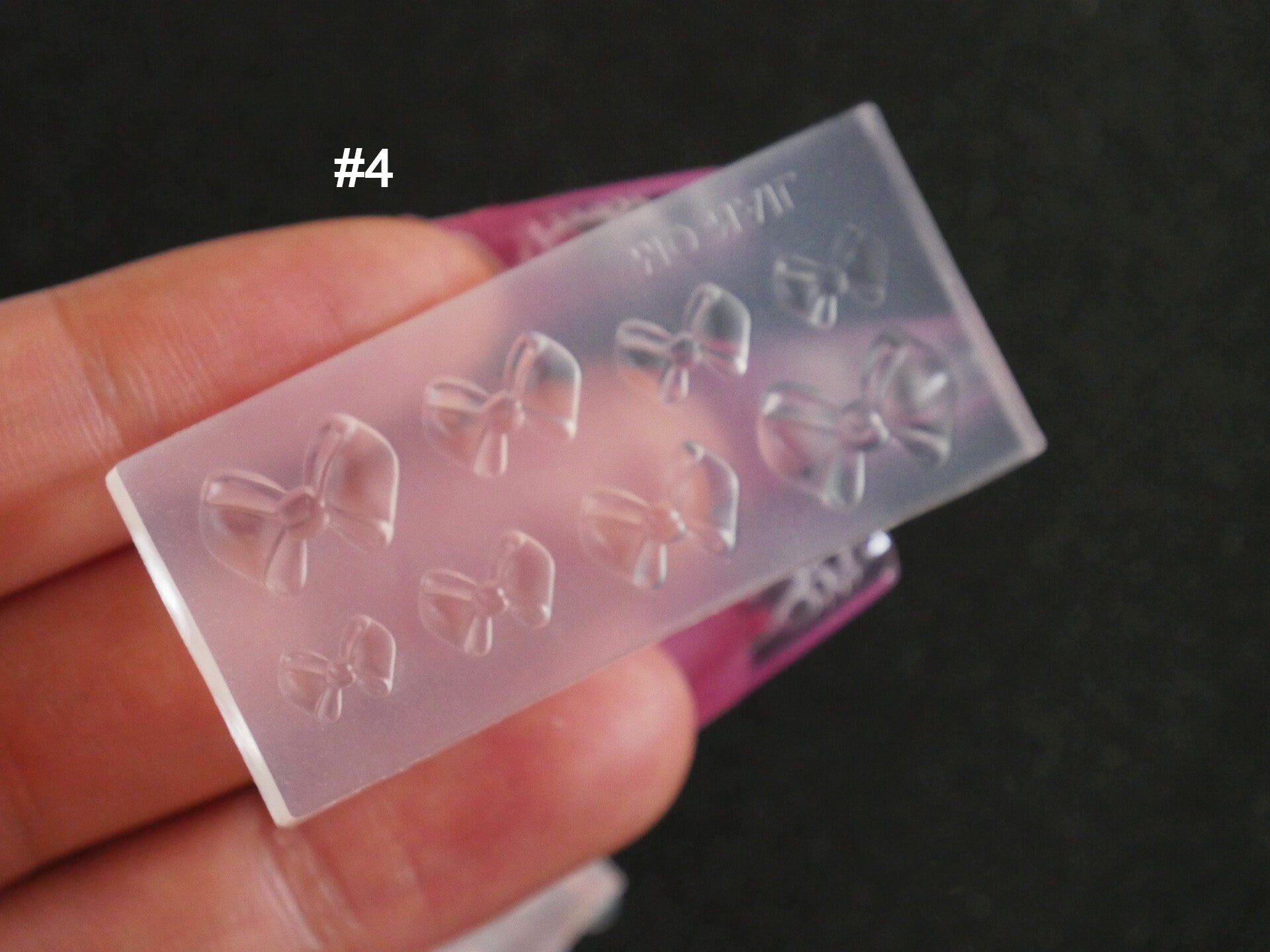 Bow tie 3D Silicon Mould for Nail Art DIY Decal Design/ UV gel Sculpture Molds Silicone Butterfly Tie Resin Manicure and Miniature supply