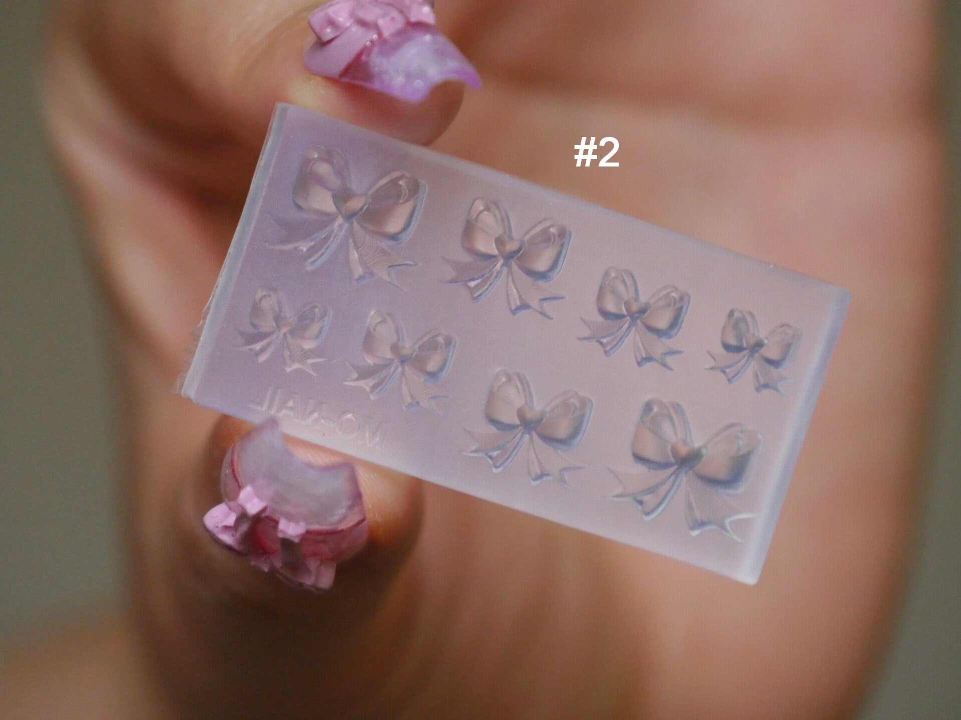 Bow tie 3D Silicon Mould for Nail Art DIY Decal Design/ UV gel Sculpture Molds Silicone Butterfly Tie Resin Manicure and Miniature supply