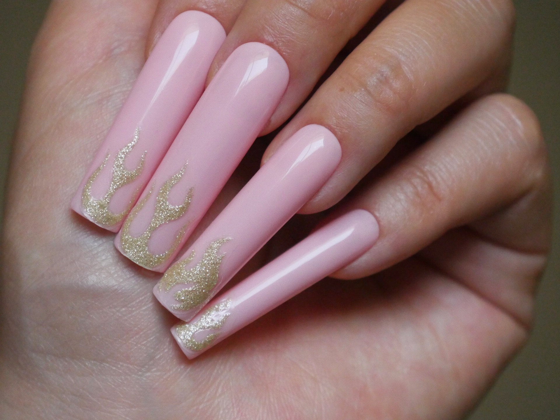 Flame Nail Art Stickers