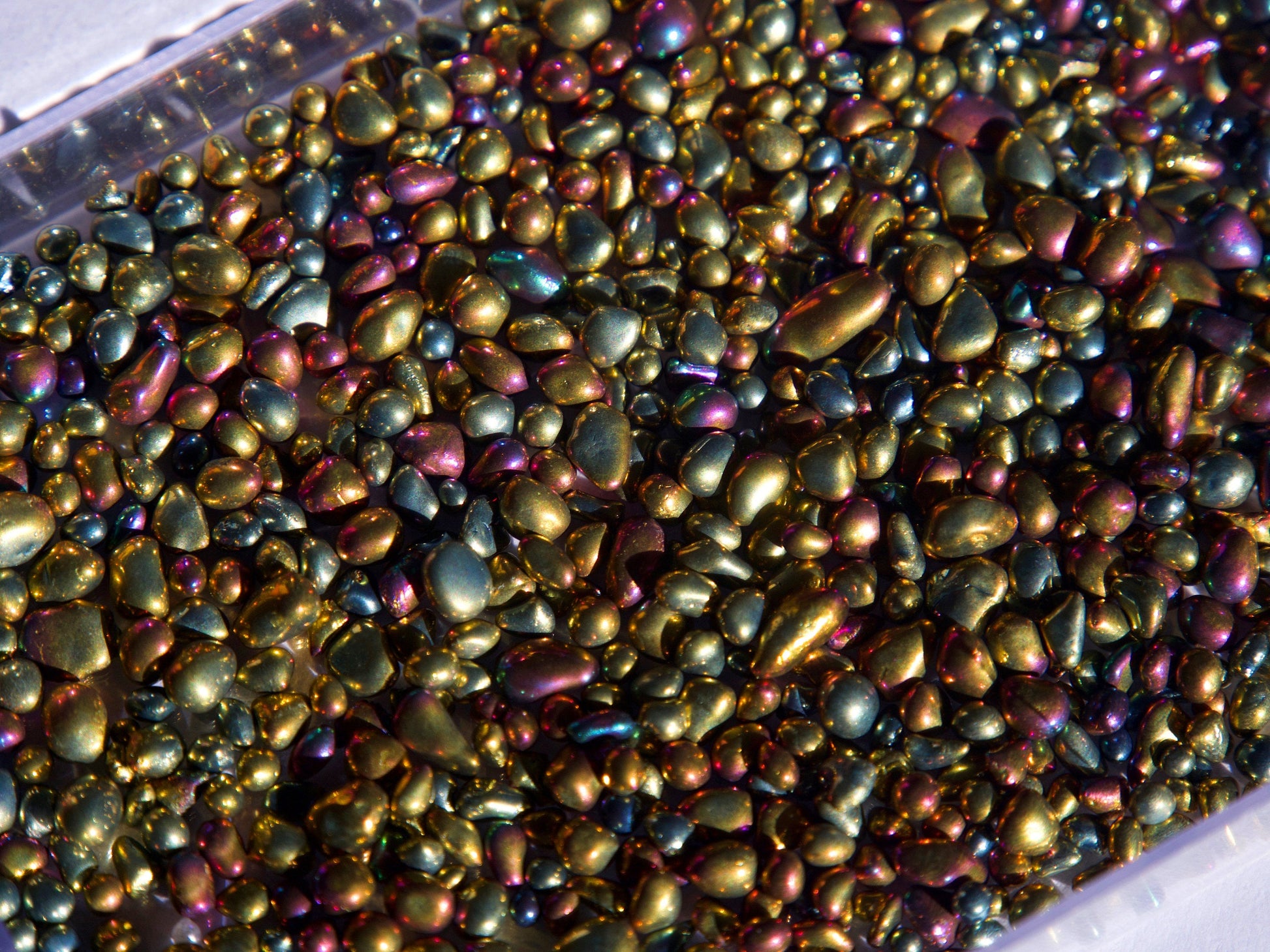 10g Irregular Electroplated Paint Chameleon Stones/ Holographic Rainbow Iridescent Beads/ Colorful Bubble rocks/ Nail art & Crafts Deco