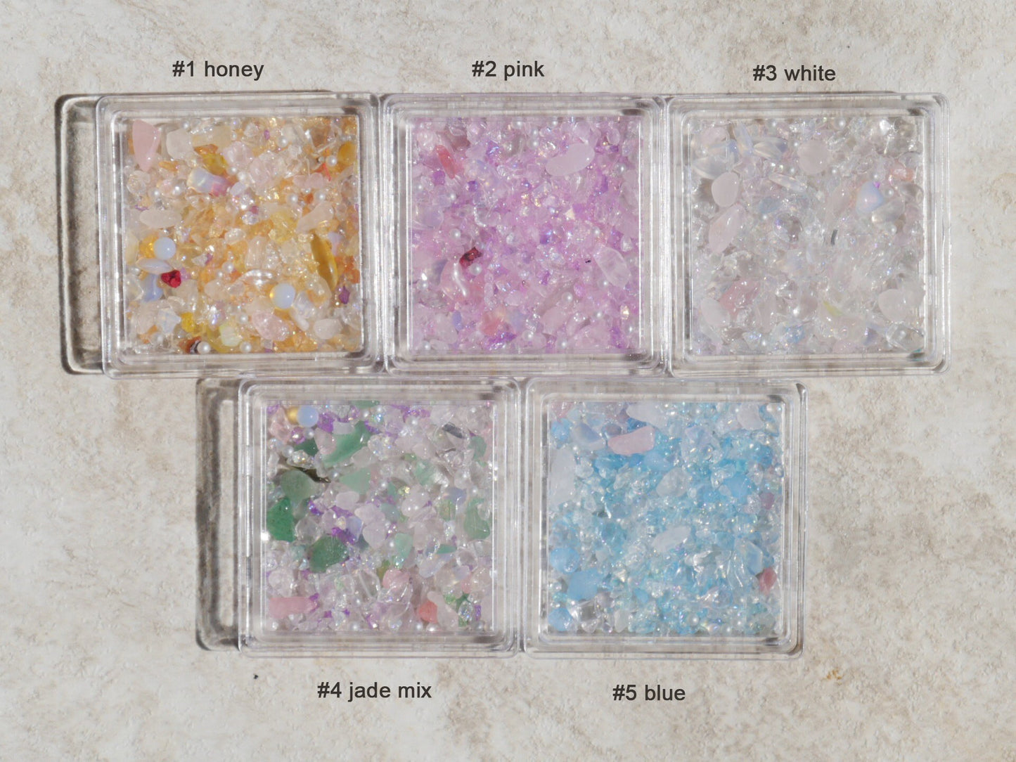 Irregular Glacier Starlight Crushed Stone/ Icy Quartz Stones Gems Nail Decal/ Raw Crystal Rocks Stone Charm Amethyst Supply