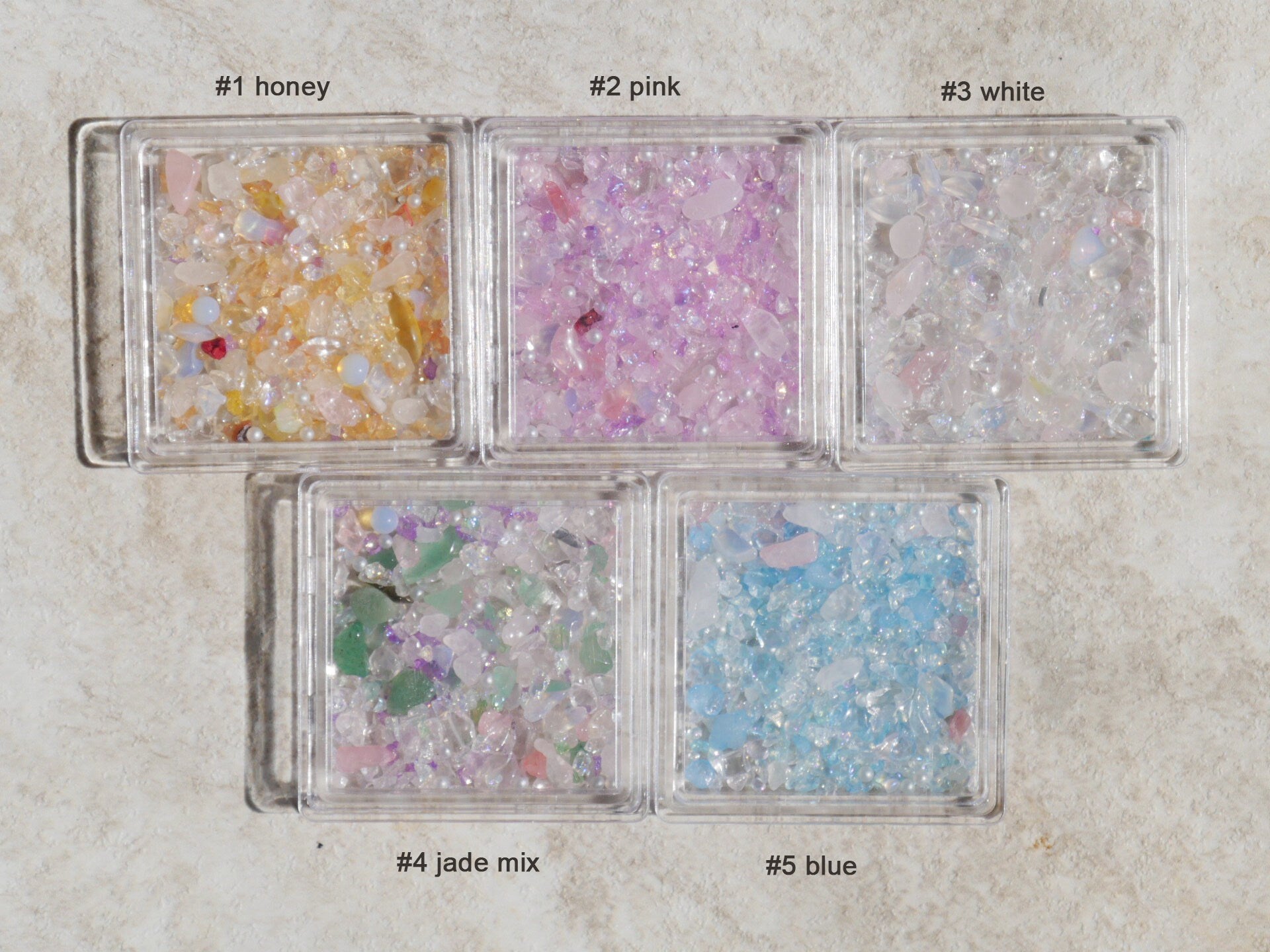 Irregular Glacier Starlight Crushed Stone/ Icy Quartz Stones Gems Nail Decal/ Raw Crystal Rocks Stone Charm Amethyst Supply