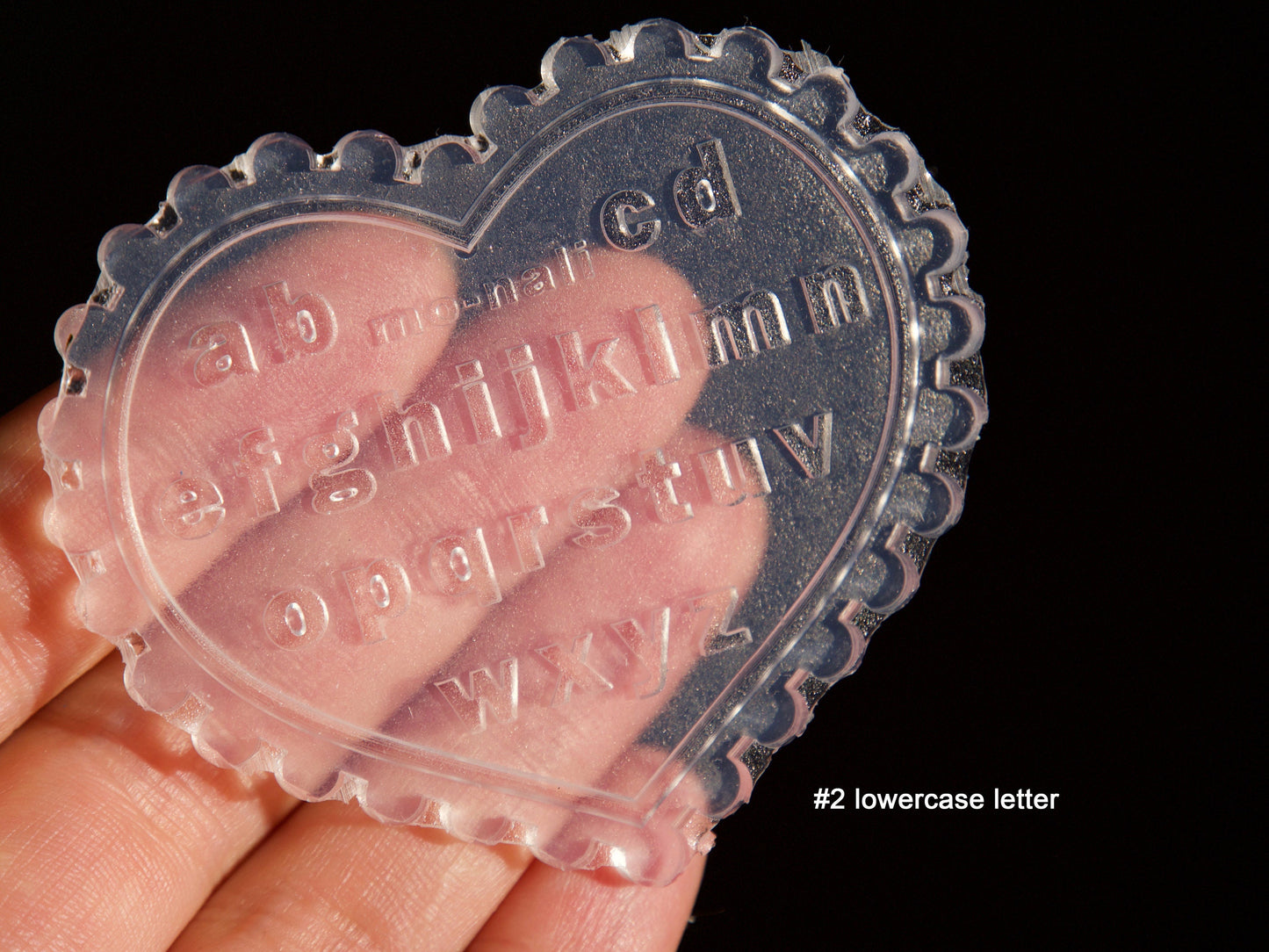 English alphabet Mould for Nail Art DIY Decal Design/ Number Dollar Sign Capital Lowercase Letter UV Resin Silicon Mold Calligraphic Nails