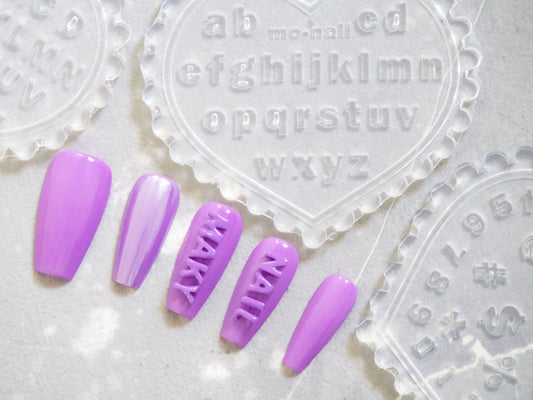 English alphabet Mould for Nail Art DIY Decal Design/ Number Dollar Sign Capital Lowercase Letter UV Resin Silicon Mold Calligraphic Nails