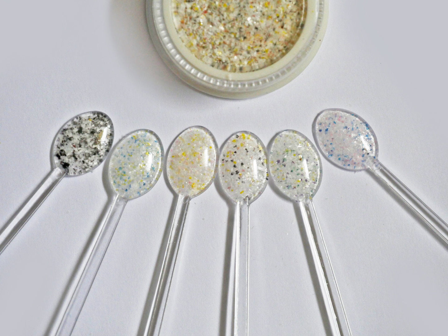 Marble Chalk Nail Powder Glitter