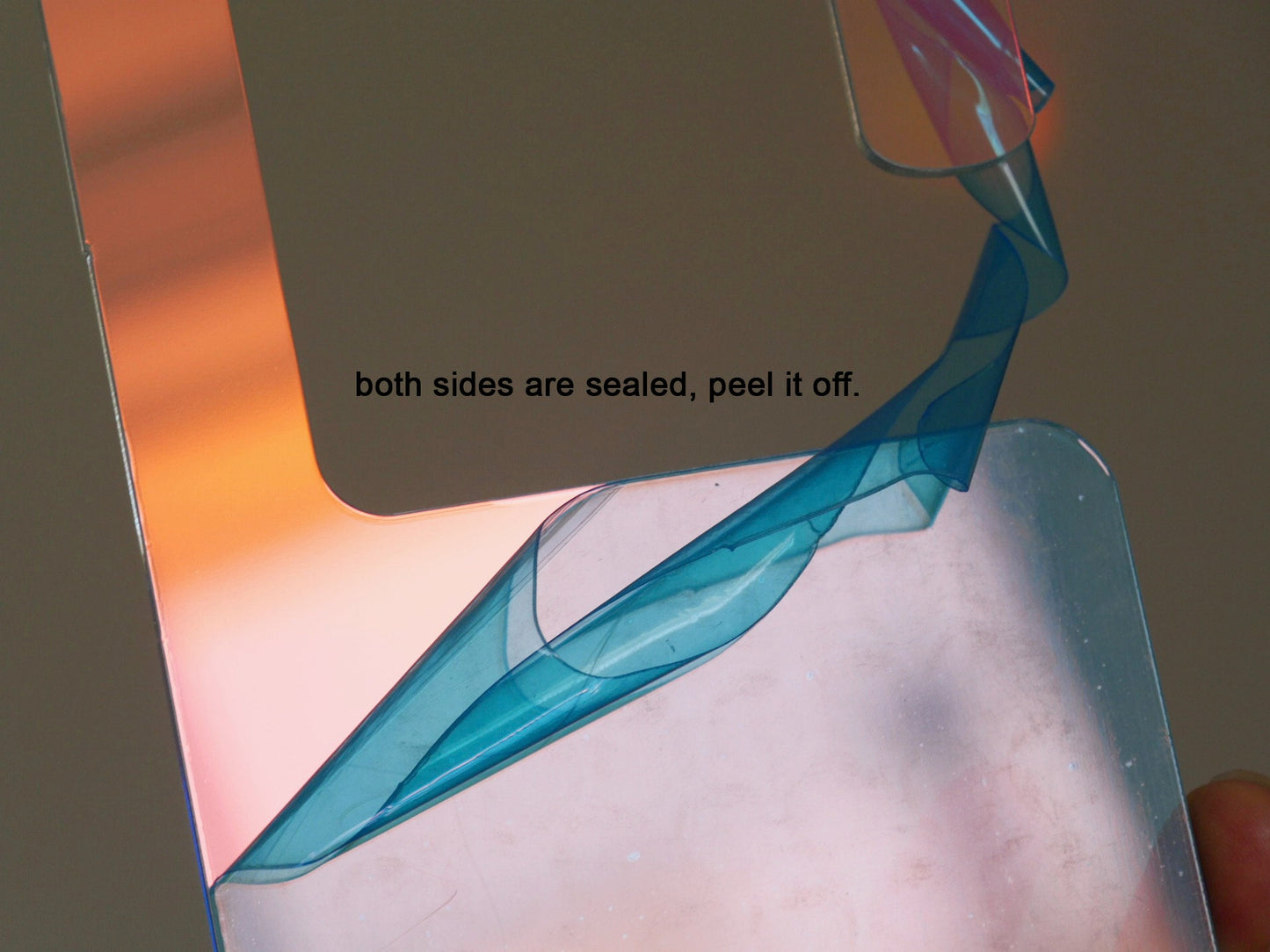 Polar Light Press on Nail Display Hanger/ Nail art Show Holder Board Aurora Blue & Clear Hook/ Nail Salon Manicurist Profile Rack
