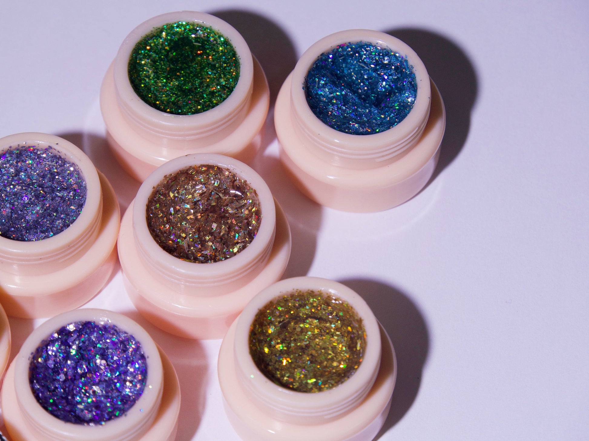 5g Chunky Halo Glitter Nail UV Gel/ High Density Sparkle Platinum Glittery Gel Polish/ Reflective Glitters Universal Gels Manicure Pedicure