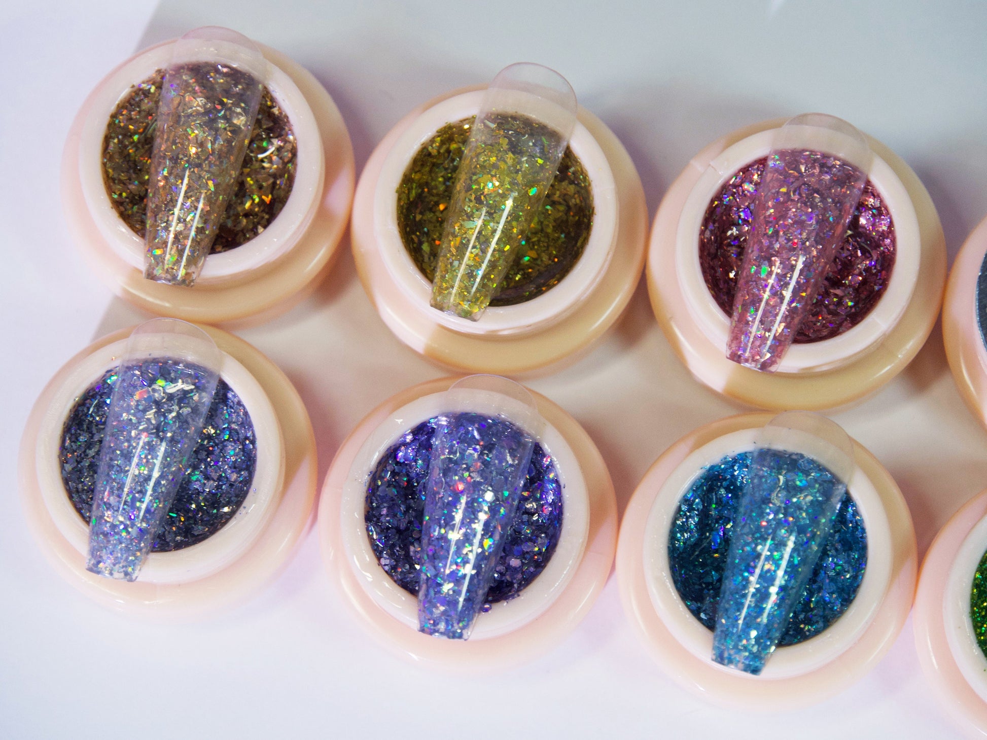 5g Chunky Halo Glitter Nail UV Gel/ High Density Sparkle Platinum Glittery Gel Polish/ Reflective Glitters Universal Gels Manicure Pedicure