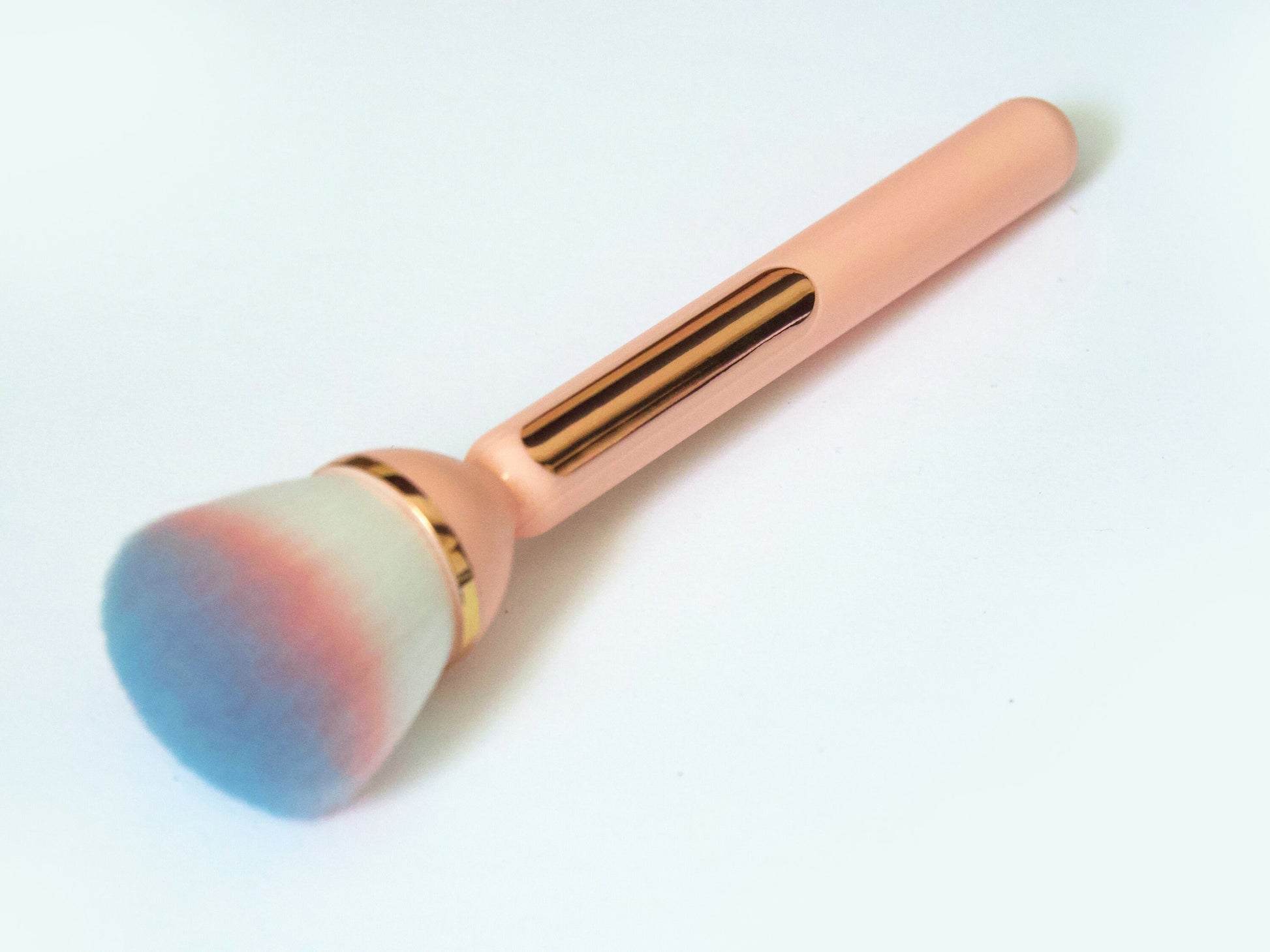 Gradient Color Powder Sweeping Removal Nail Brush/ Blue & Pink Nail dusts cleaner/Makeup Blush Brush/ Make up and Manicure Supply