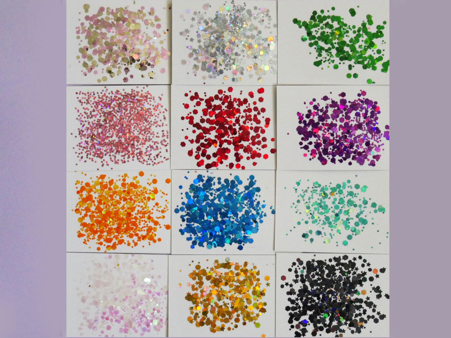 12 jar Halo hexagon Mixed size Glitter/ Holo chunky Nail Flakes 3D DIY laser Sequins/Mermaid silver holo hexagon starry sky glitter flakes