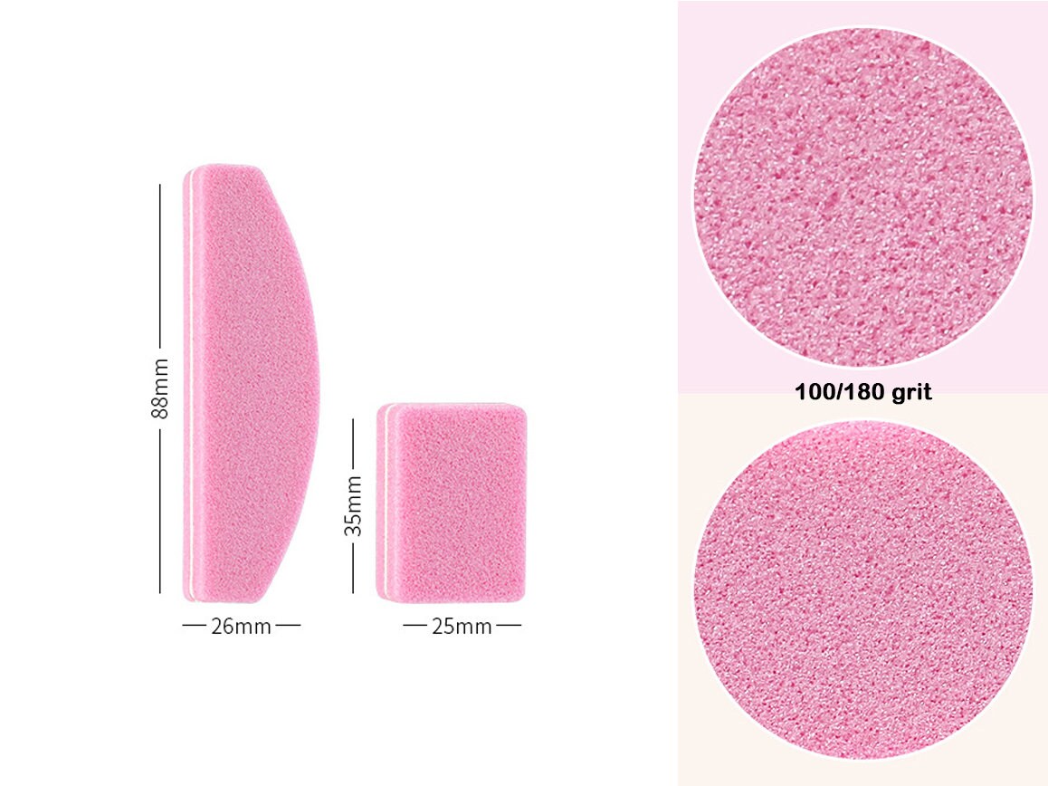 2pcs 3-Way Nail Buffer Blocks