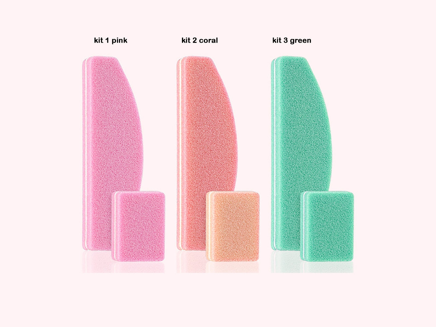 2pcs 3-Way Nail Buffer Blocks