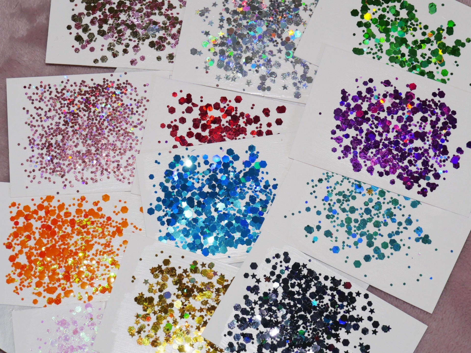 12 jar Halo hexagon Mixed size Glitter/ Holo chunky Nail Flakes 3D DIY laser Sequins/Mermaid silver holo hexagon starry sky glitter flakes