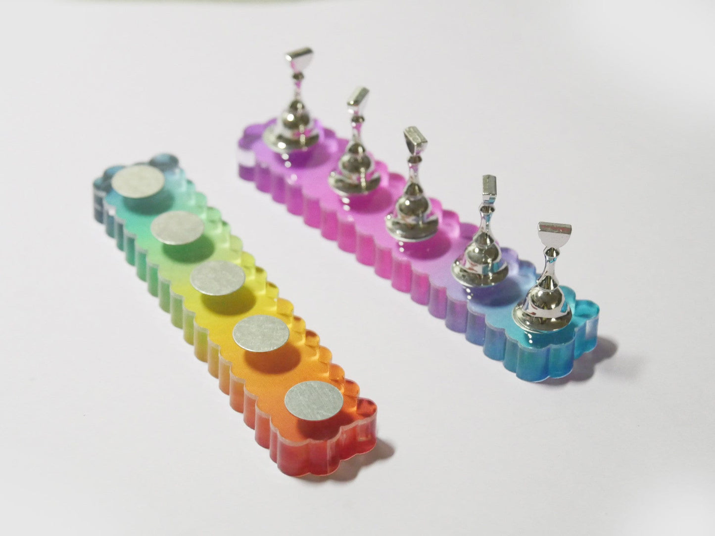 5pcs False Nail Gradient Color Stand Set