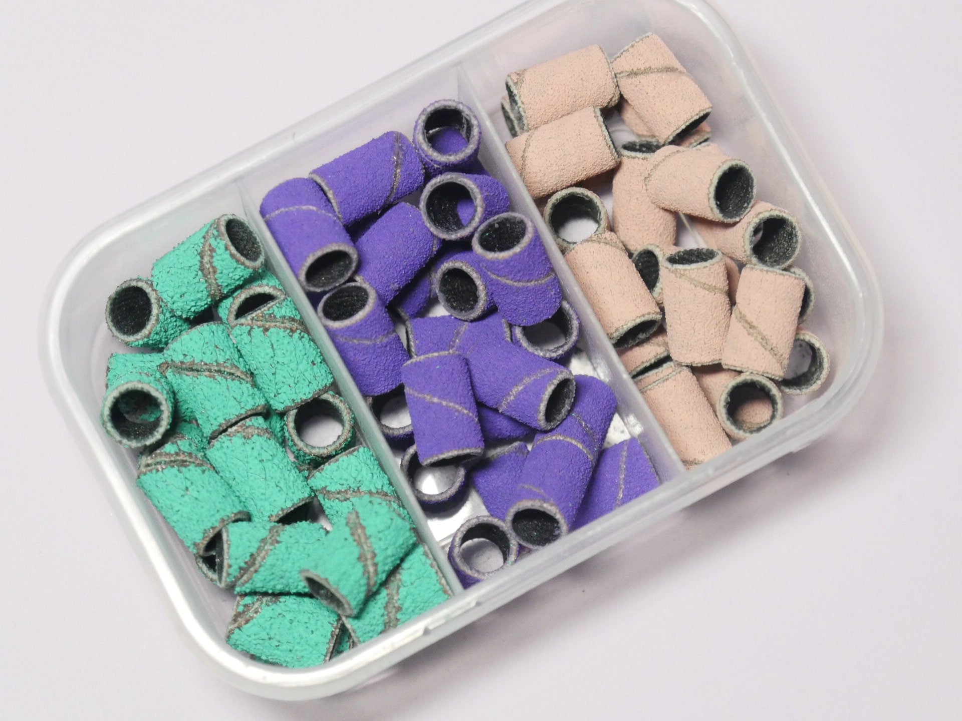 75pcs Nail Sanders Drill Bits Set #80#120#180/ Electric nail Drills E-files Shaping Smoothing Refining Acrylic or Gel nails Manicure Supply