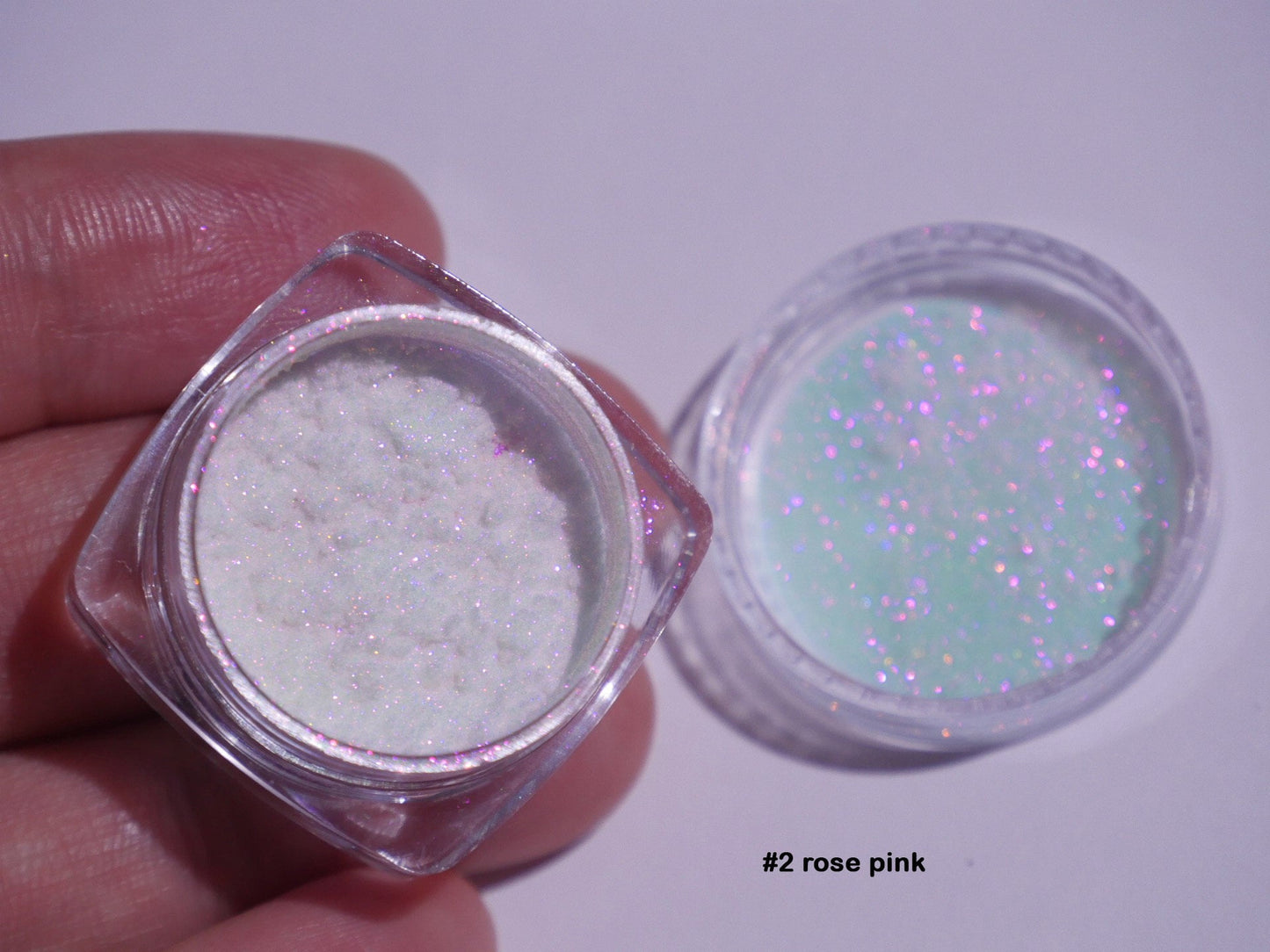 Icy Chameleon Powder Illusion Mermaid Glitter/ Highly concentrated Iridescence Laser shimmer Powder/ Mirror Reflective Manicure Supply