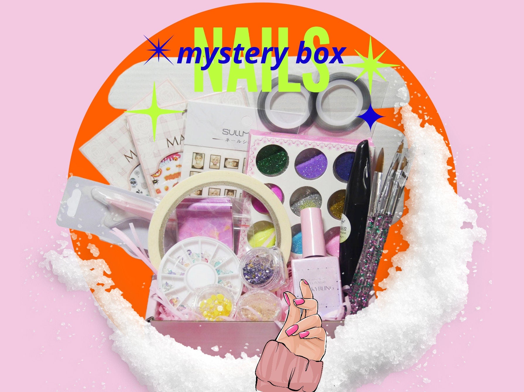 Makynail September Mystery Nail Box Exploring Box for her, Surprise Box for nail lover, Surprising Gift Box Monthly Subscription