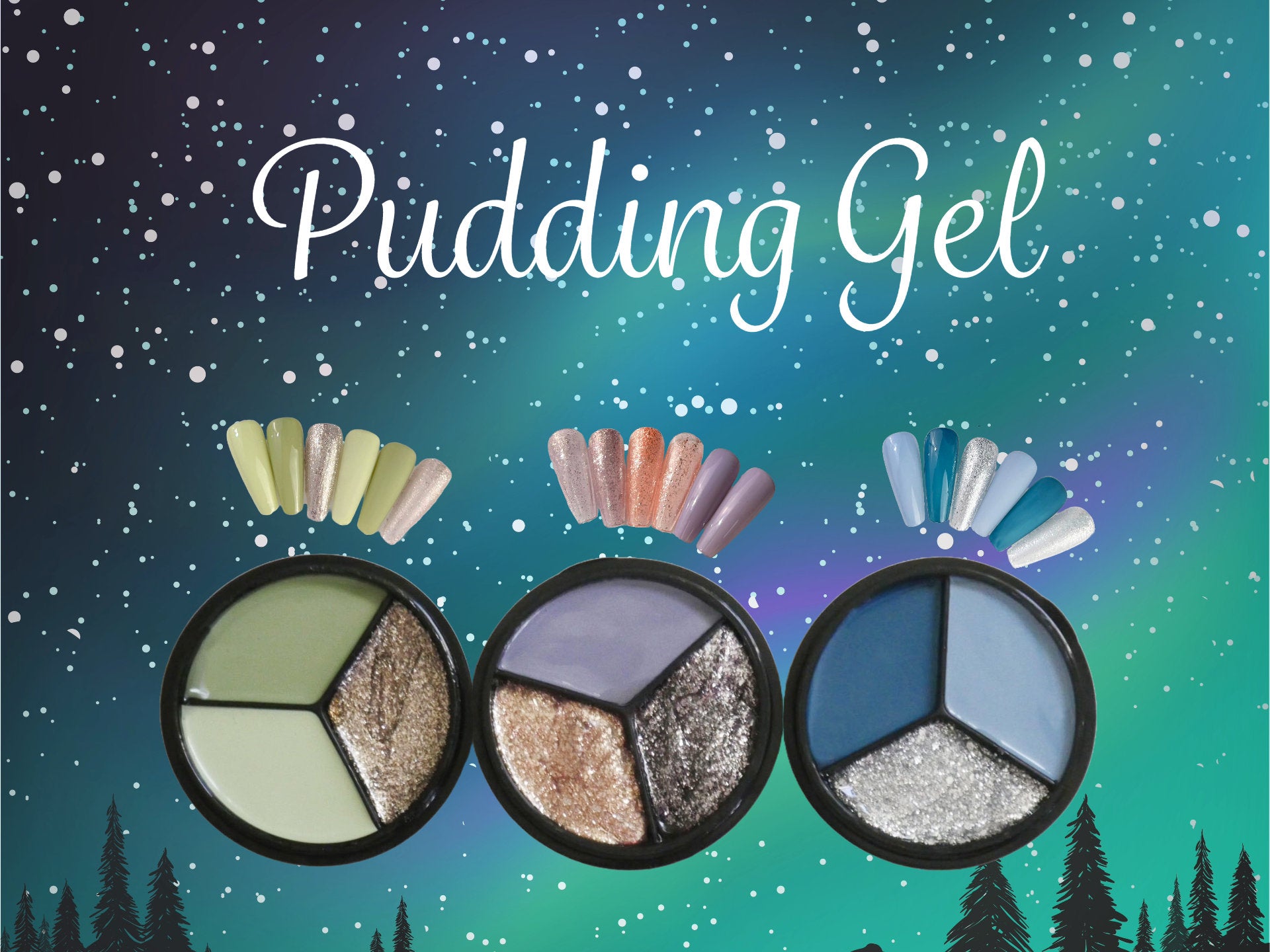 15ml Solid Jelly UV Gel Nail Art /Green Blue Glitter Silver Gold Glitters Solid Nails Pudding Gels Creamy Nails Polish Gels