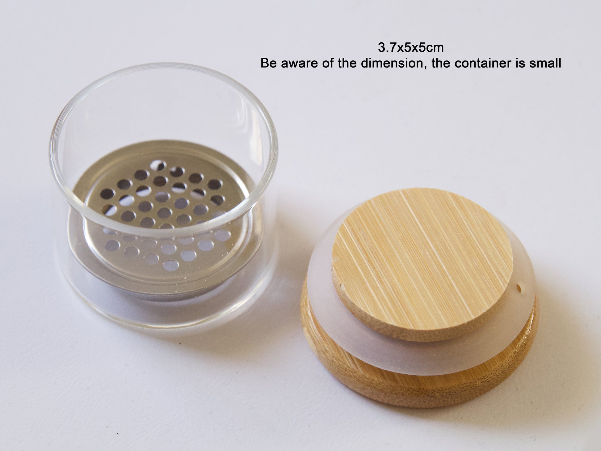 Steel Strainer Brush Cleansing Glass Cup / Nail Brushes Washing Bowl Wood Lid/ Wash off Glitters, Powders, or Gel Remnants Manicure Tool