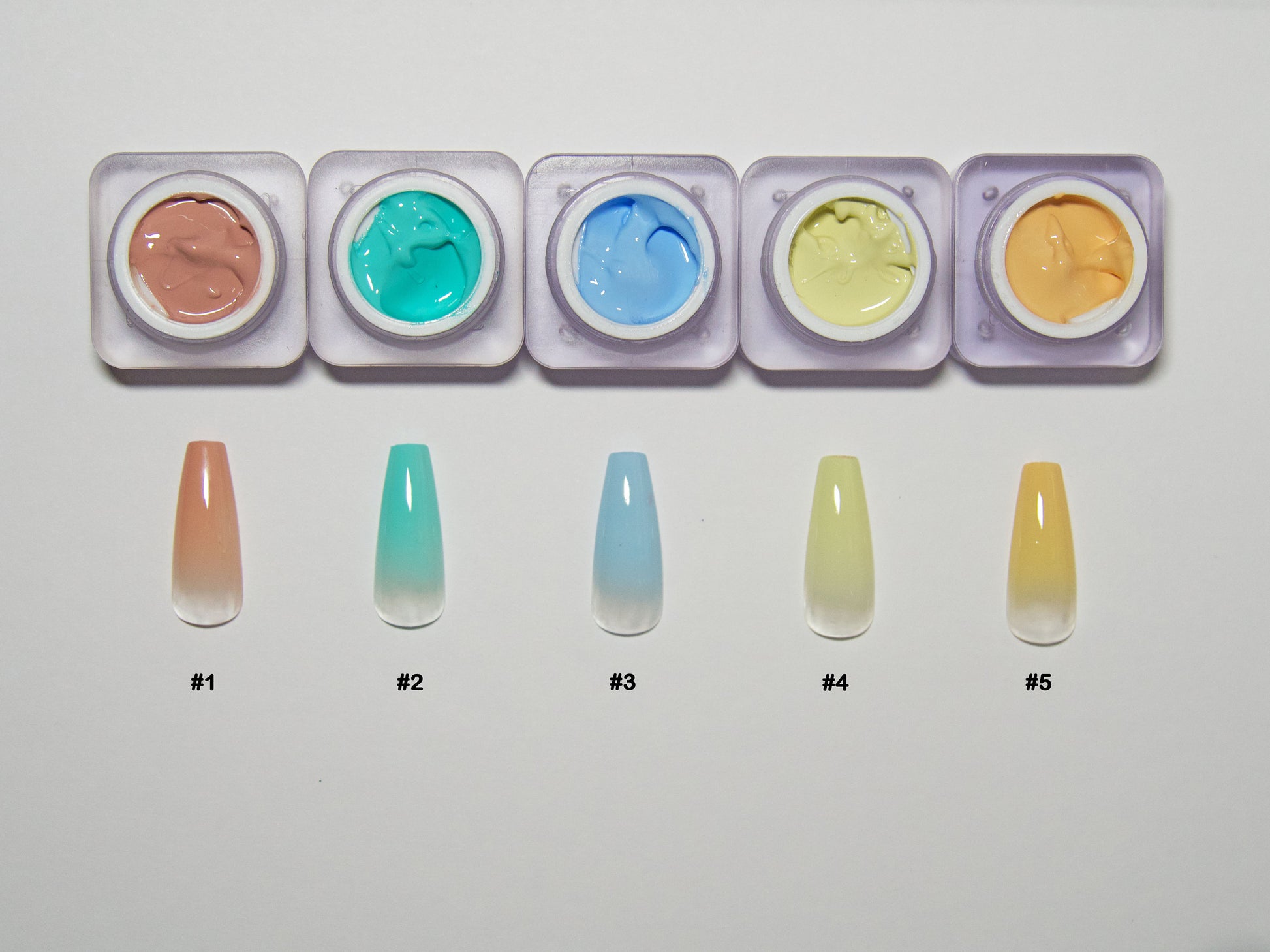5ml Gradient Painting Nail Gel Polish/ Ombre Strong Coverage Creamy Gels for Nails/ Beginner Friendly Easy to Use