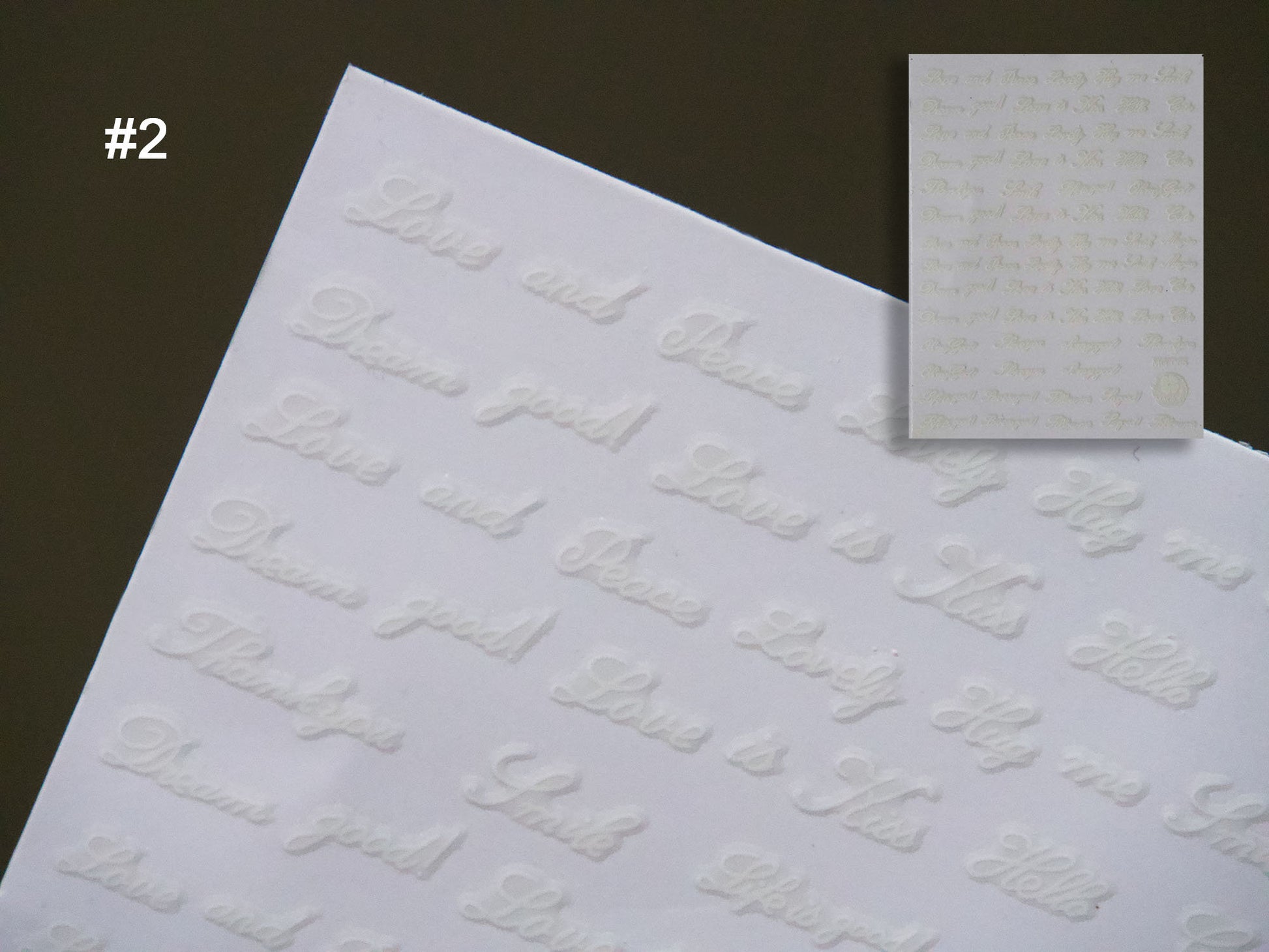 Artistic Writing Theme nail sticker