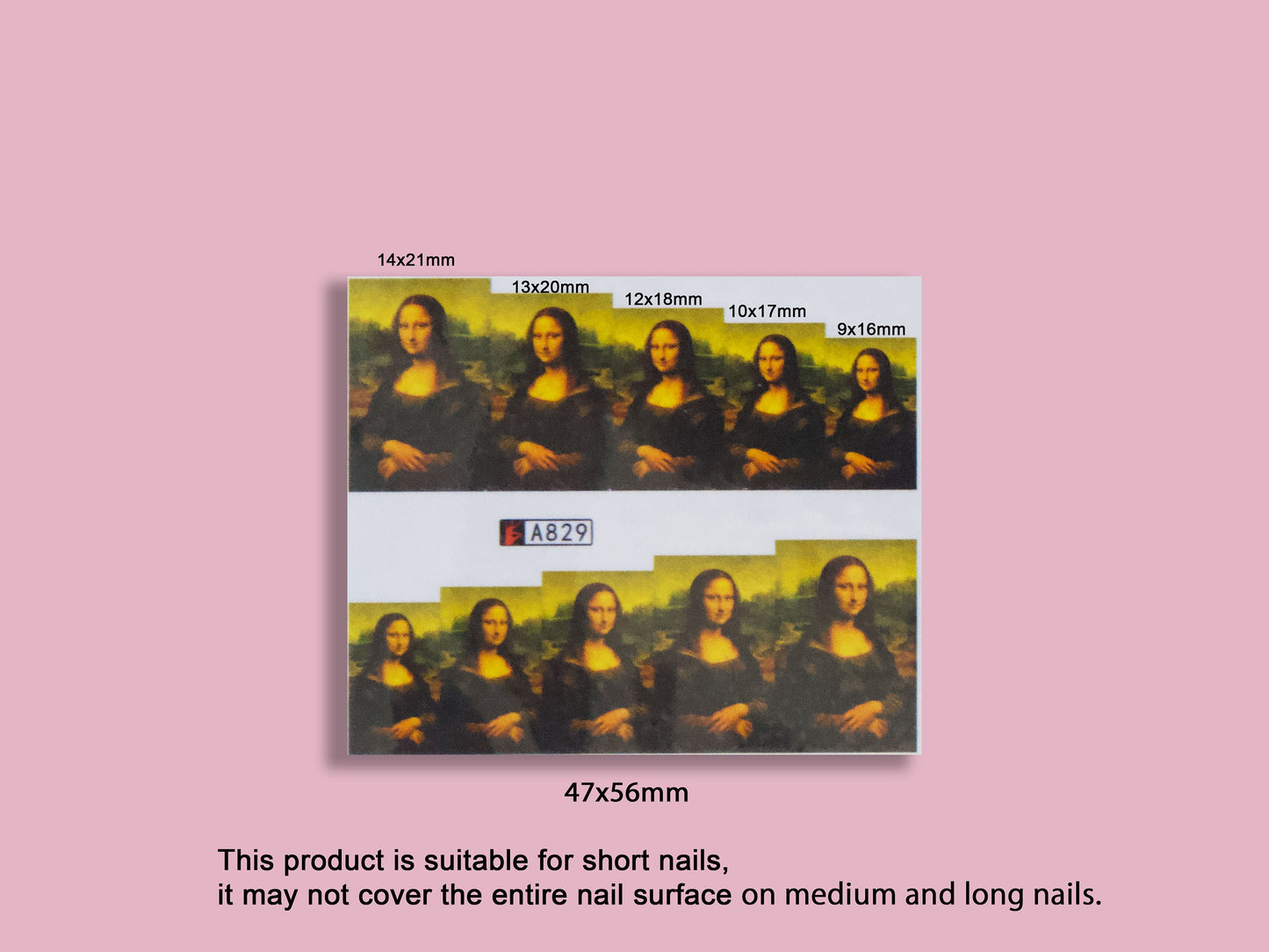 12sets Van Gogh and da Vinci Mona Lisa Water Transfer Nail Tattoo Sticker/ Famous Oil Painting Bouquet of Sunflowers Nails Stickers