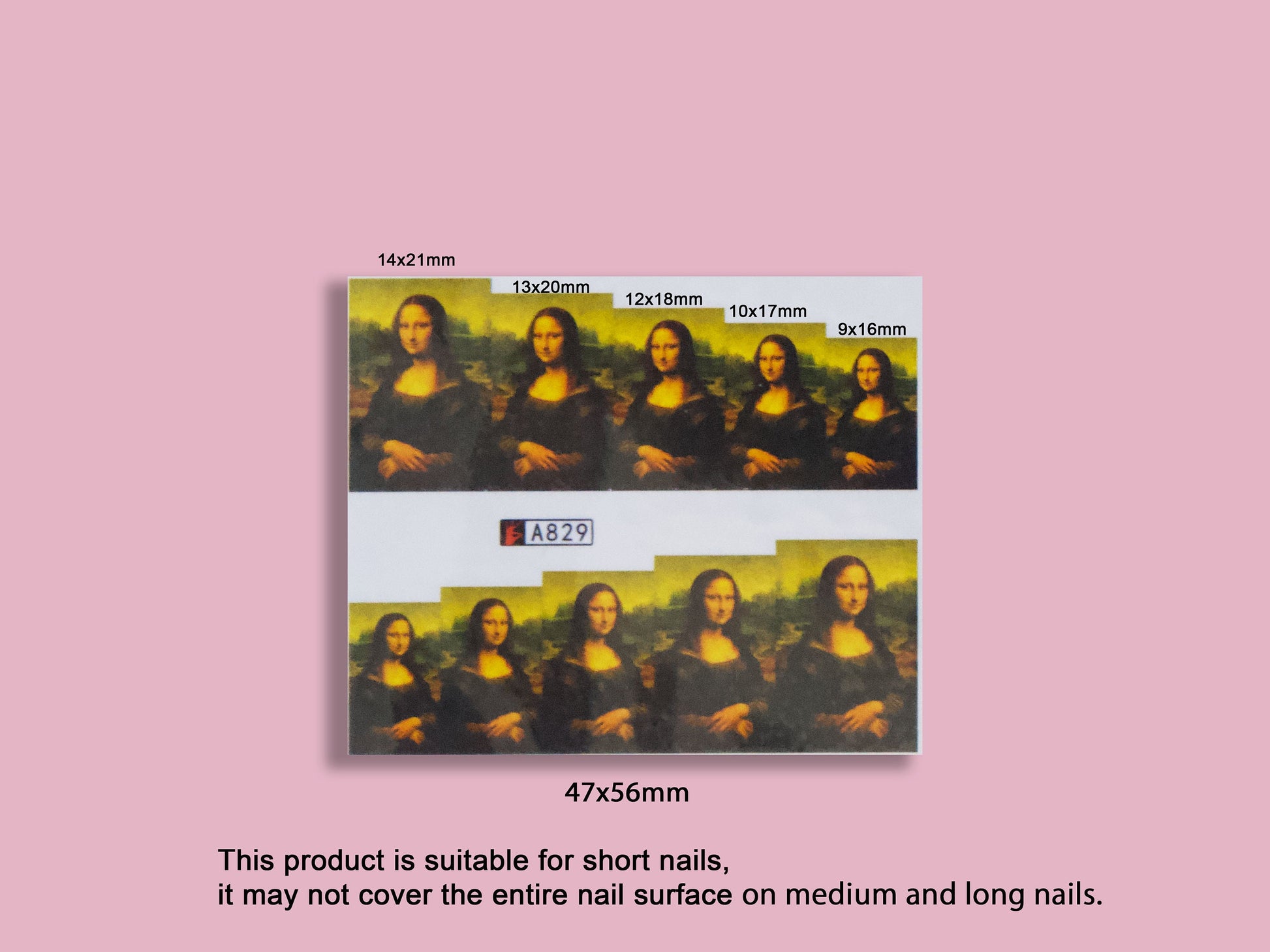 12sets Van Gogh and da Vinci Mona Lisa Water Transfer Nail Tattoo Sticker/ Famous Oil Painting Bouquet of Sunflowers Nails Stickers