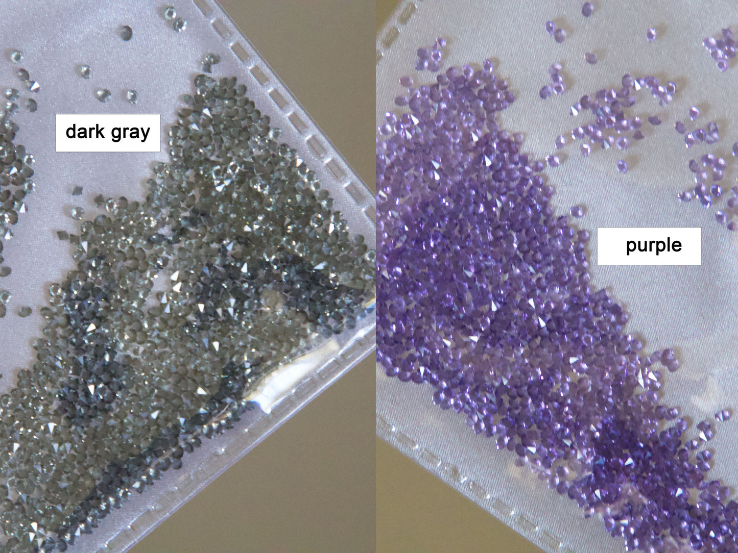 1440 pcs Culet Diamond crystal Nail Art glitter/ Microbead Clear AB stone Nail design art decoration rhinestones