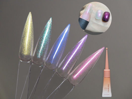 10ml Pearlescent Ultrafine Glitter Aurora Unicorn Nail Gel Polish